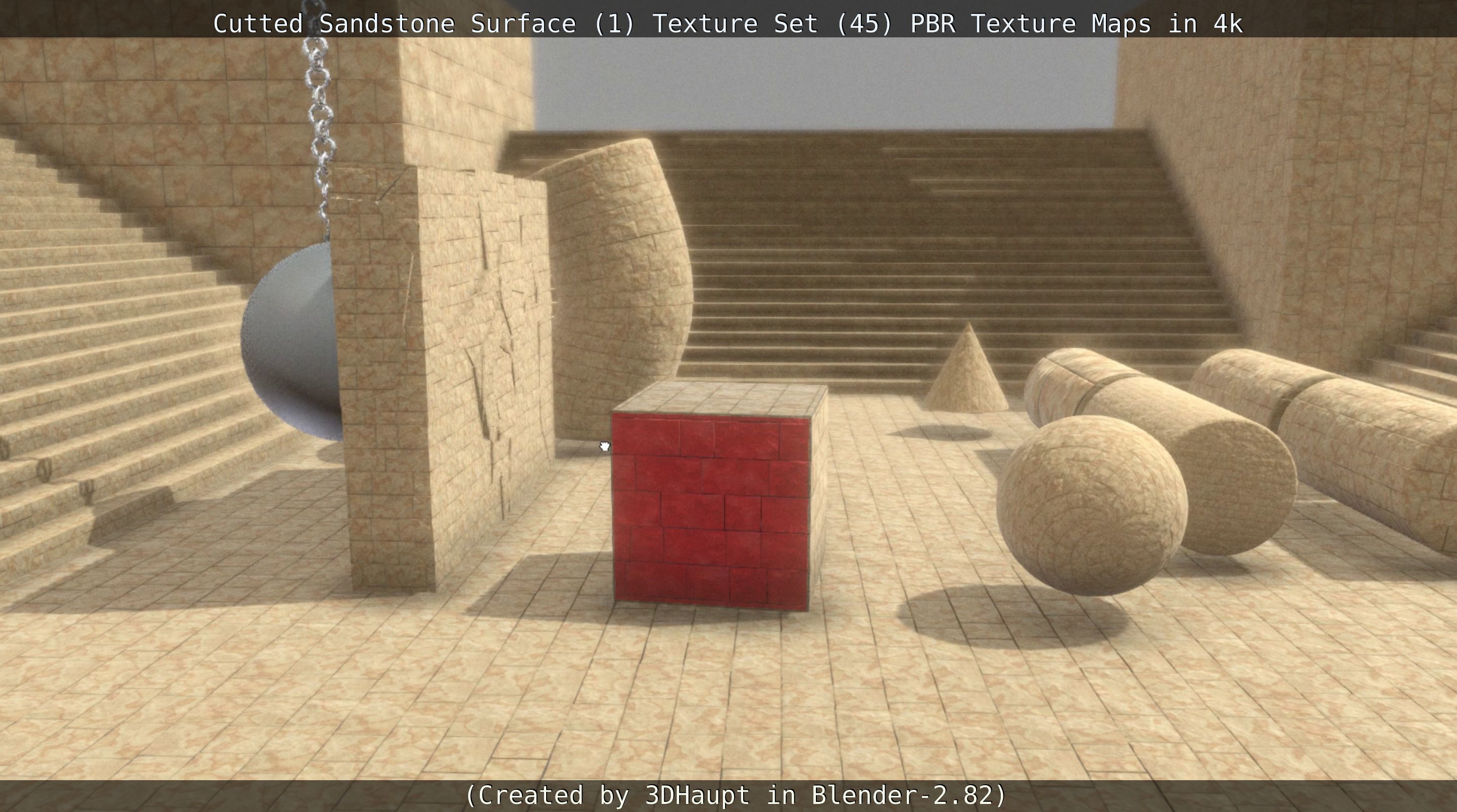 Cutted Sandstone Surface -1- Texture Set -45- Texture_103