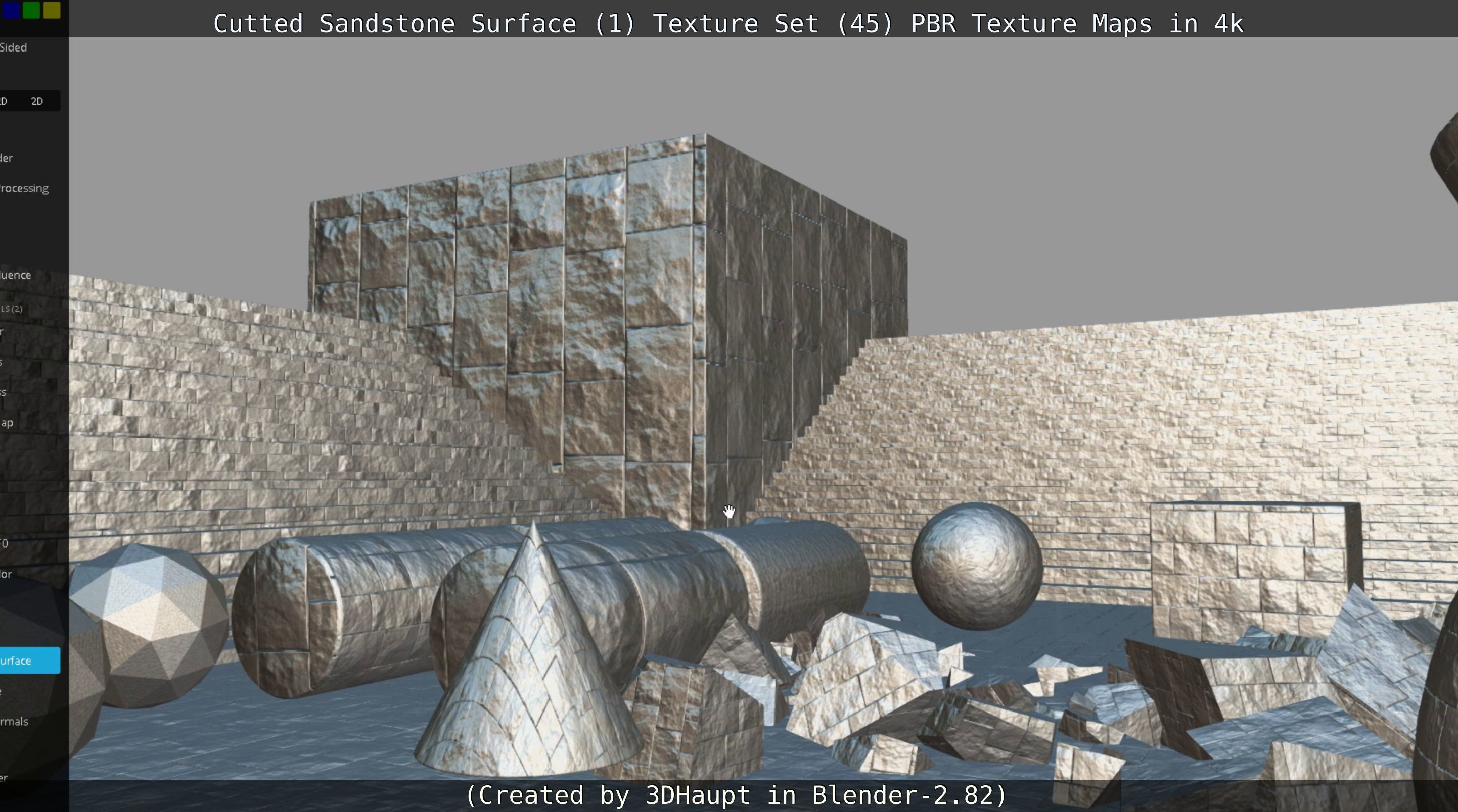 Cutted Sandstone Surface -1- Texture Set -45- Texture_36