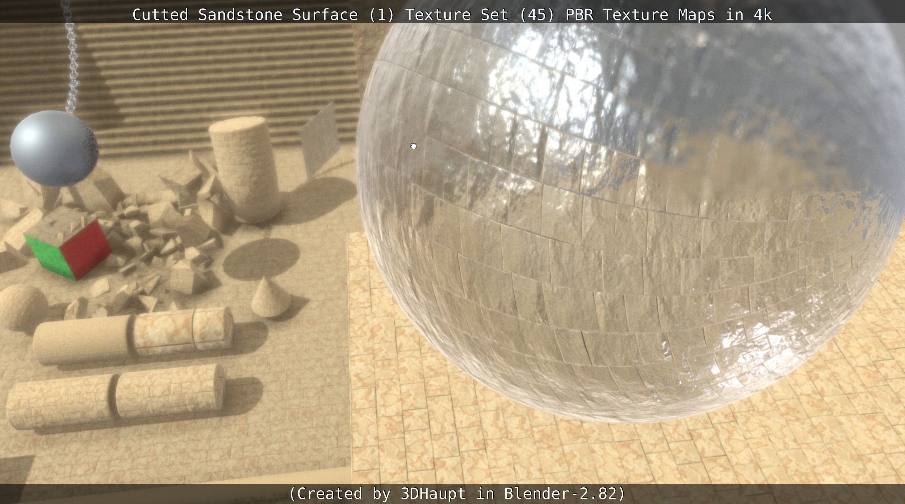 Cutted Sandstone Surface -1- Texture Set -45- Texture_67