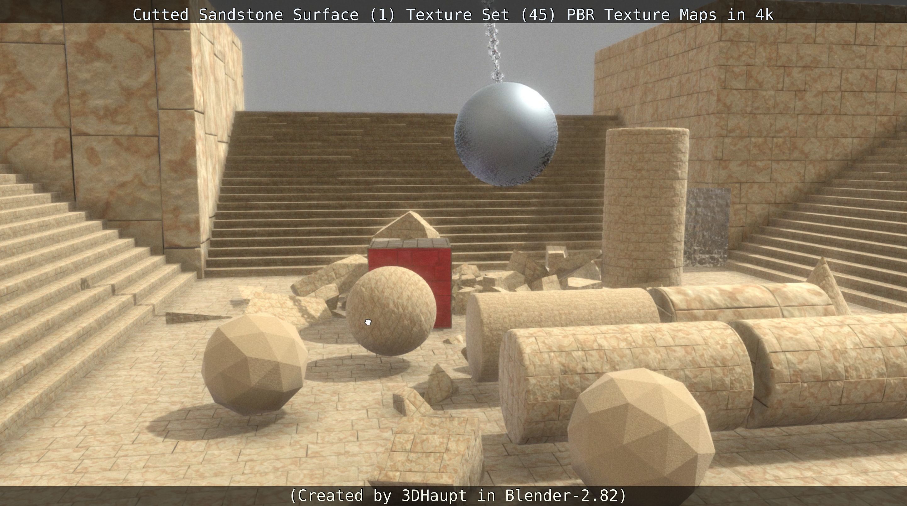 Cutted Sandstone Surface -1- Texture Set -45- Texture_98