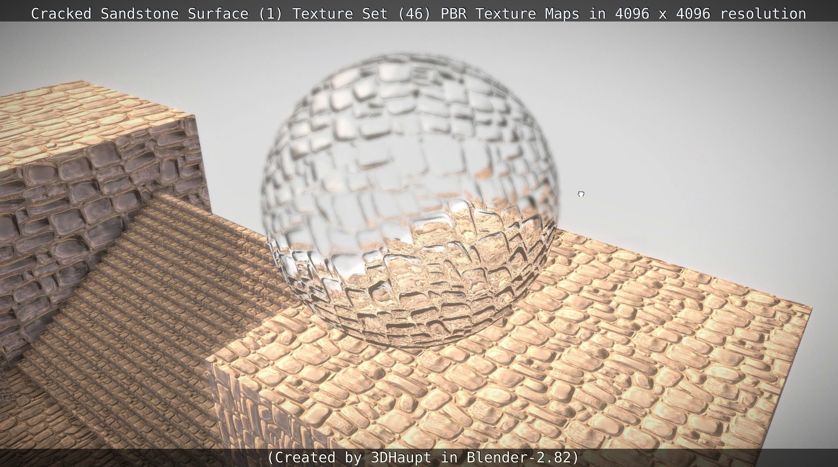 Cracked Sandstone Surface -1- Texture Set -46- Texture_78