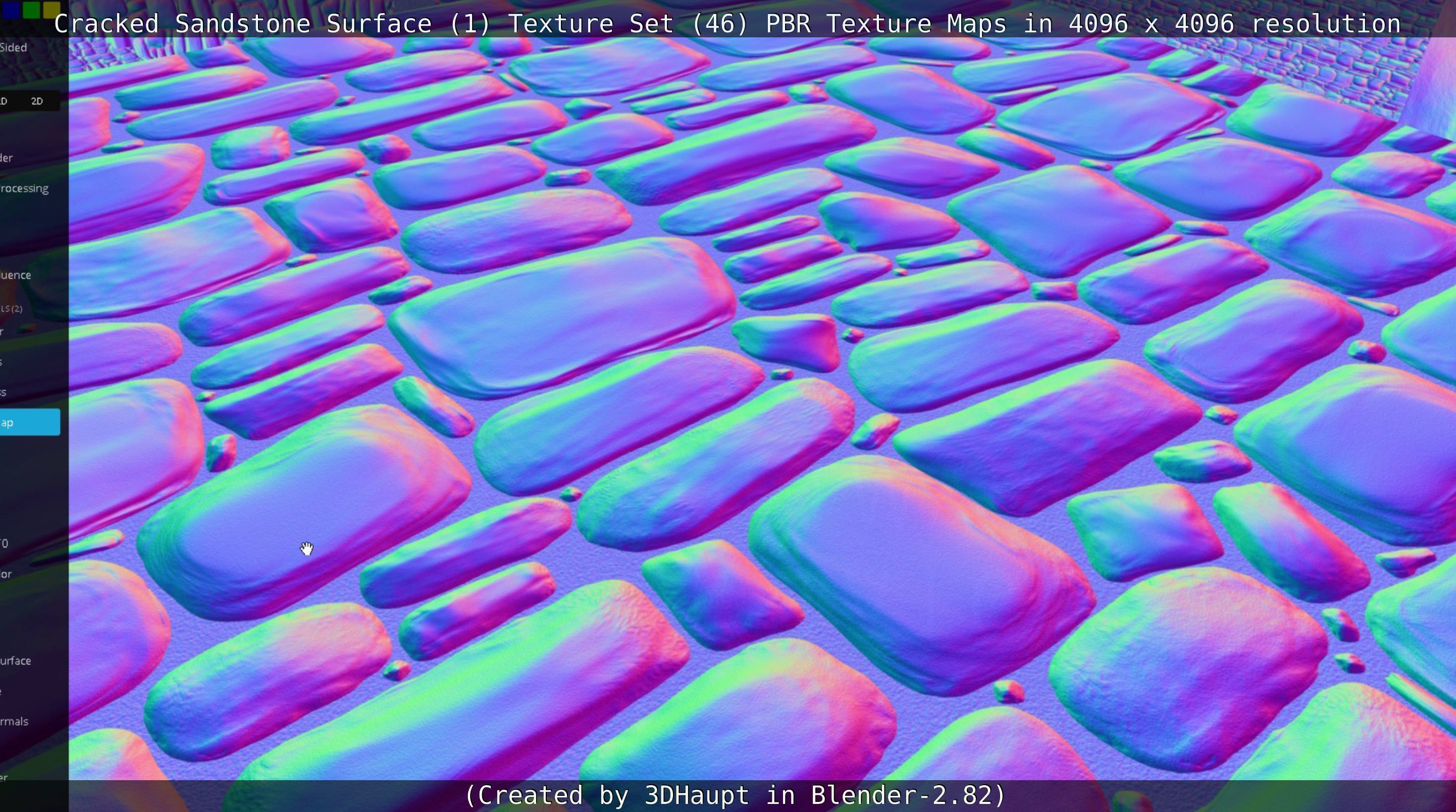 Cracked Sandstone Surface -1- Texture Set -46- Texture_133