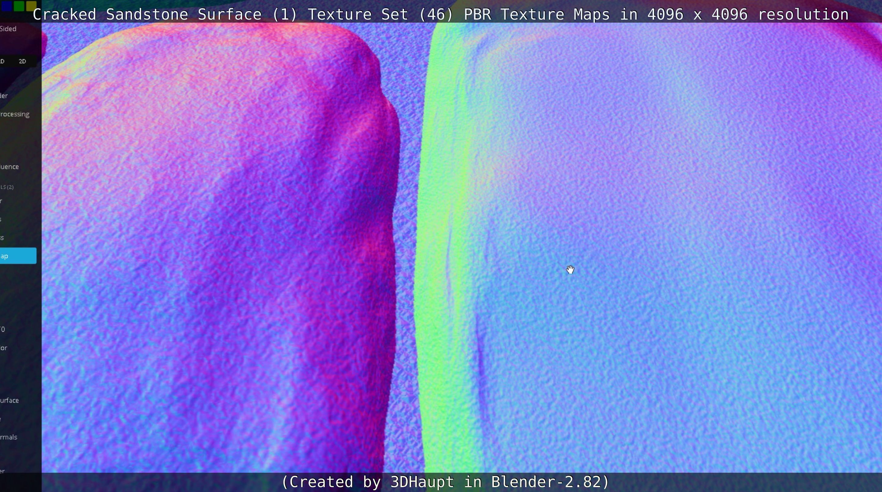 Cracked Sandstone Surface -1- Texture Set -46- Texture_7