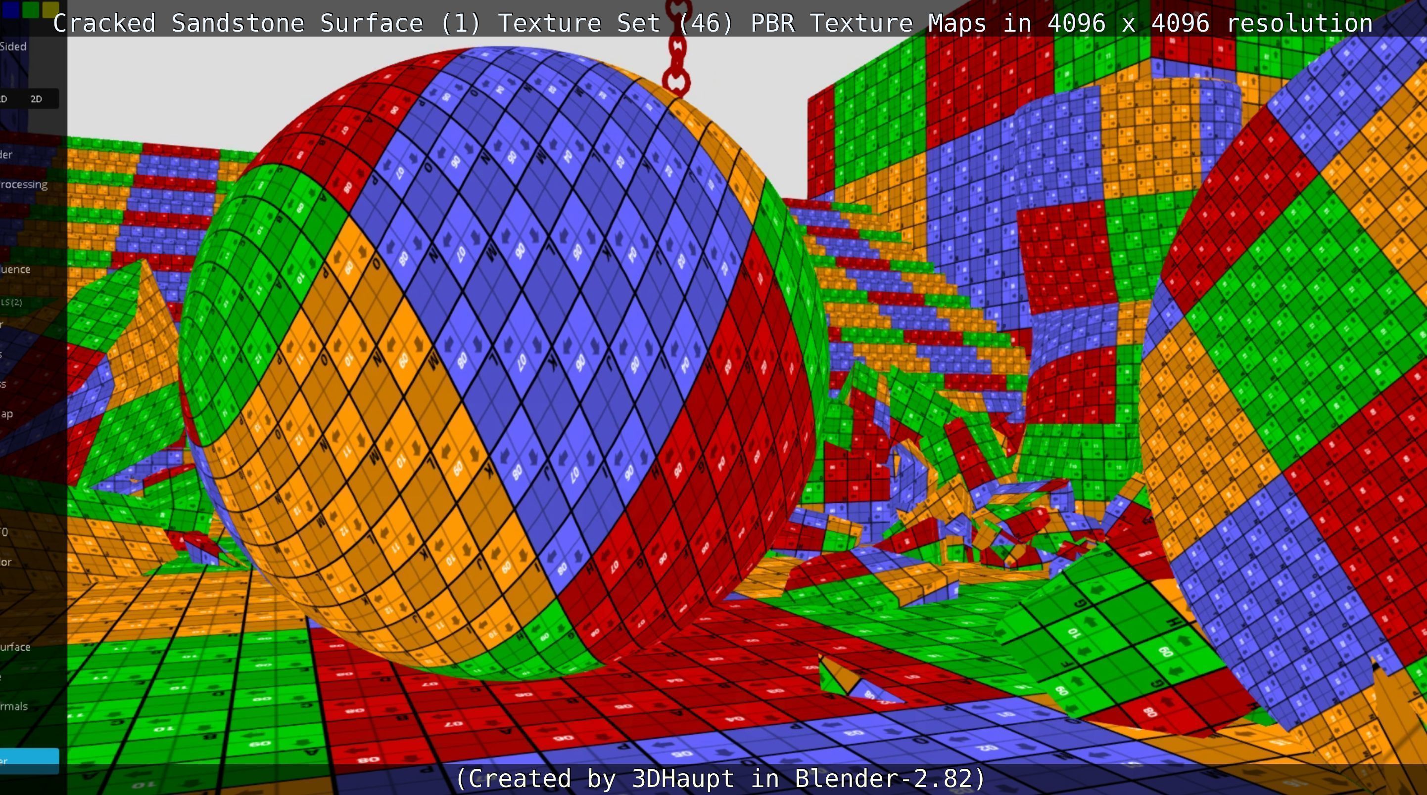 Cracked Sandstone Surface -1- Texture Set -46- Texture_52