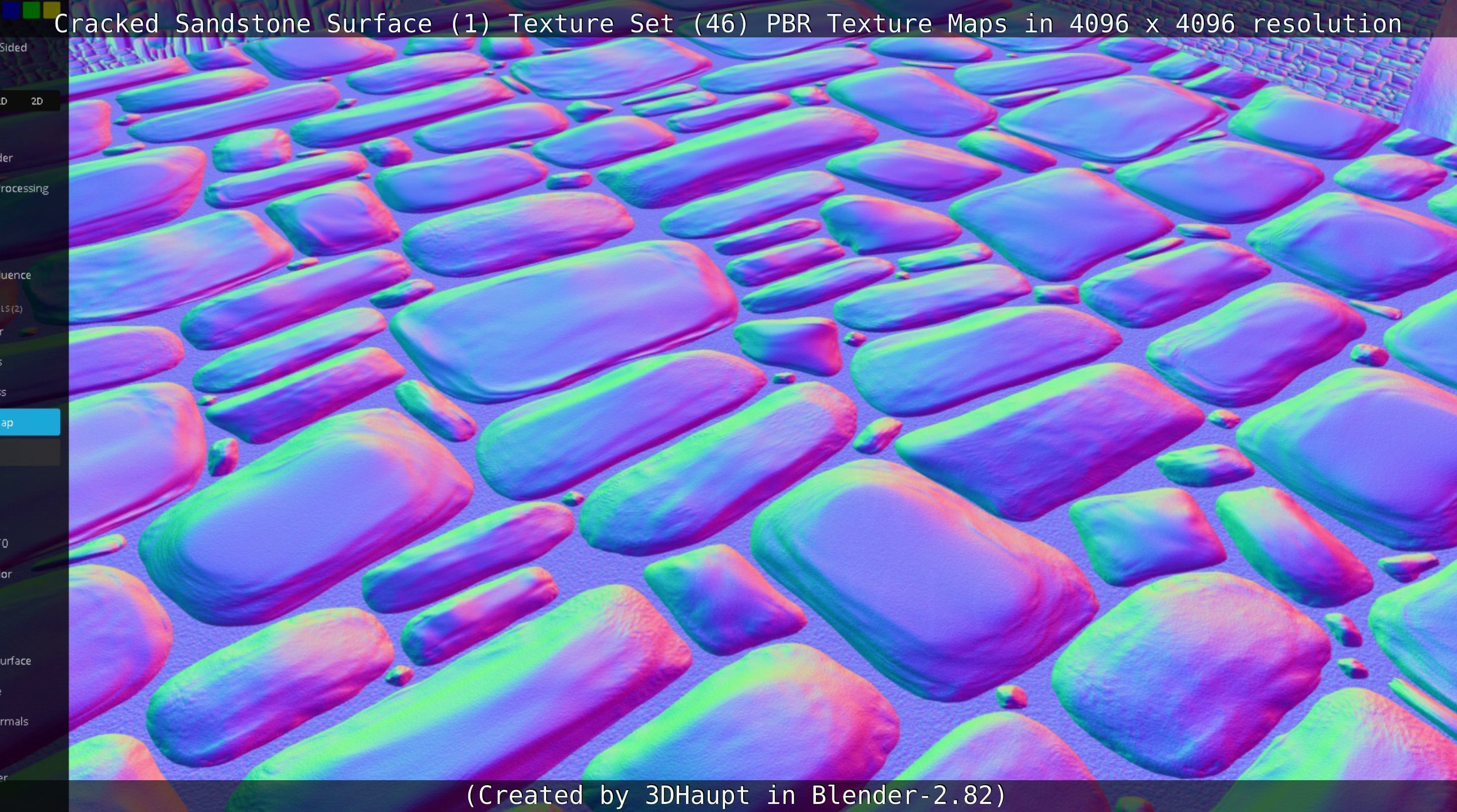 Cracked Sandstone Surface -1- Texture Set -46- Texture_130