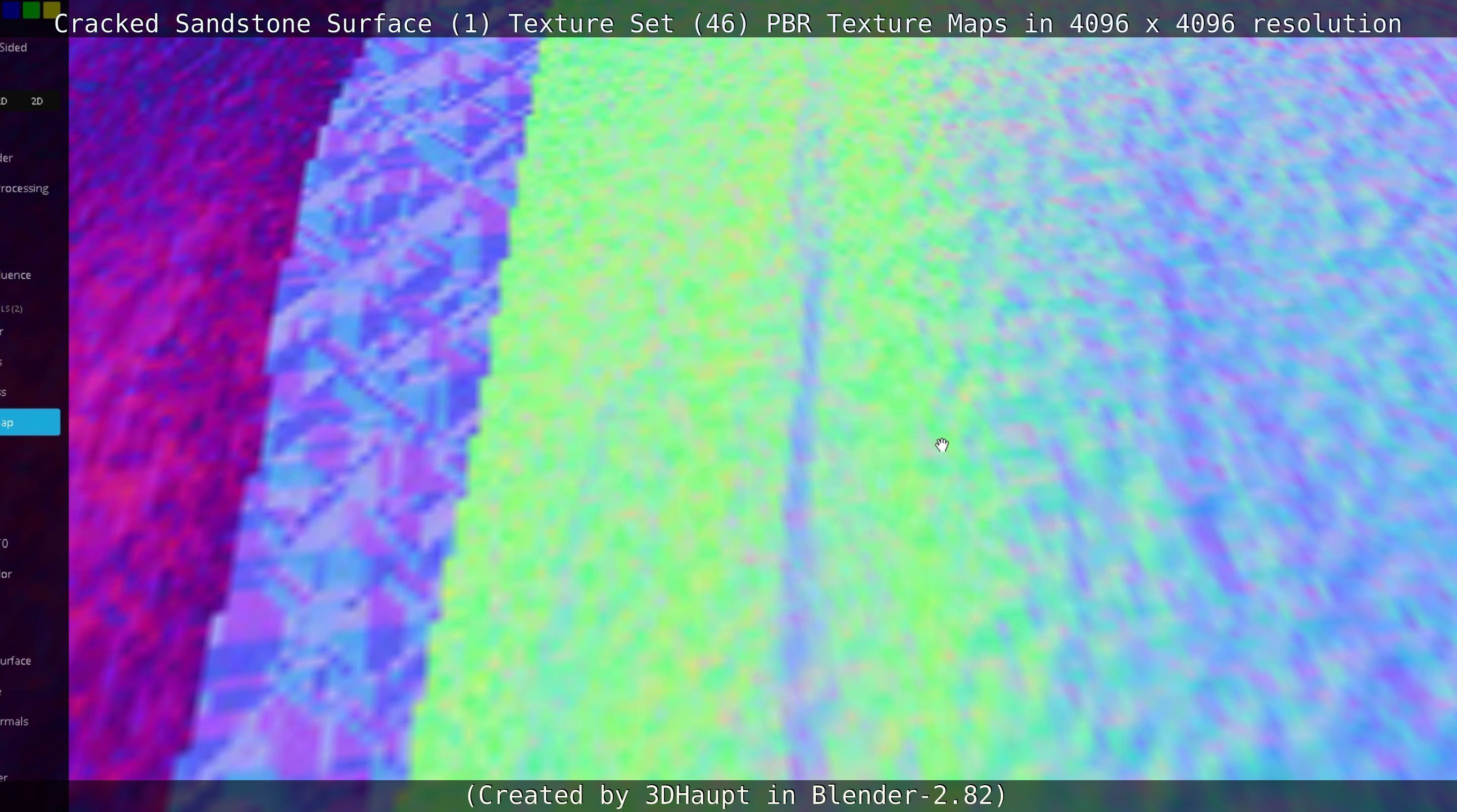 Cracked Sandstone Surface -1- Texture Set -46- Texture_126