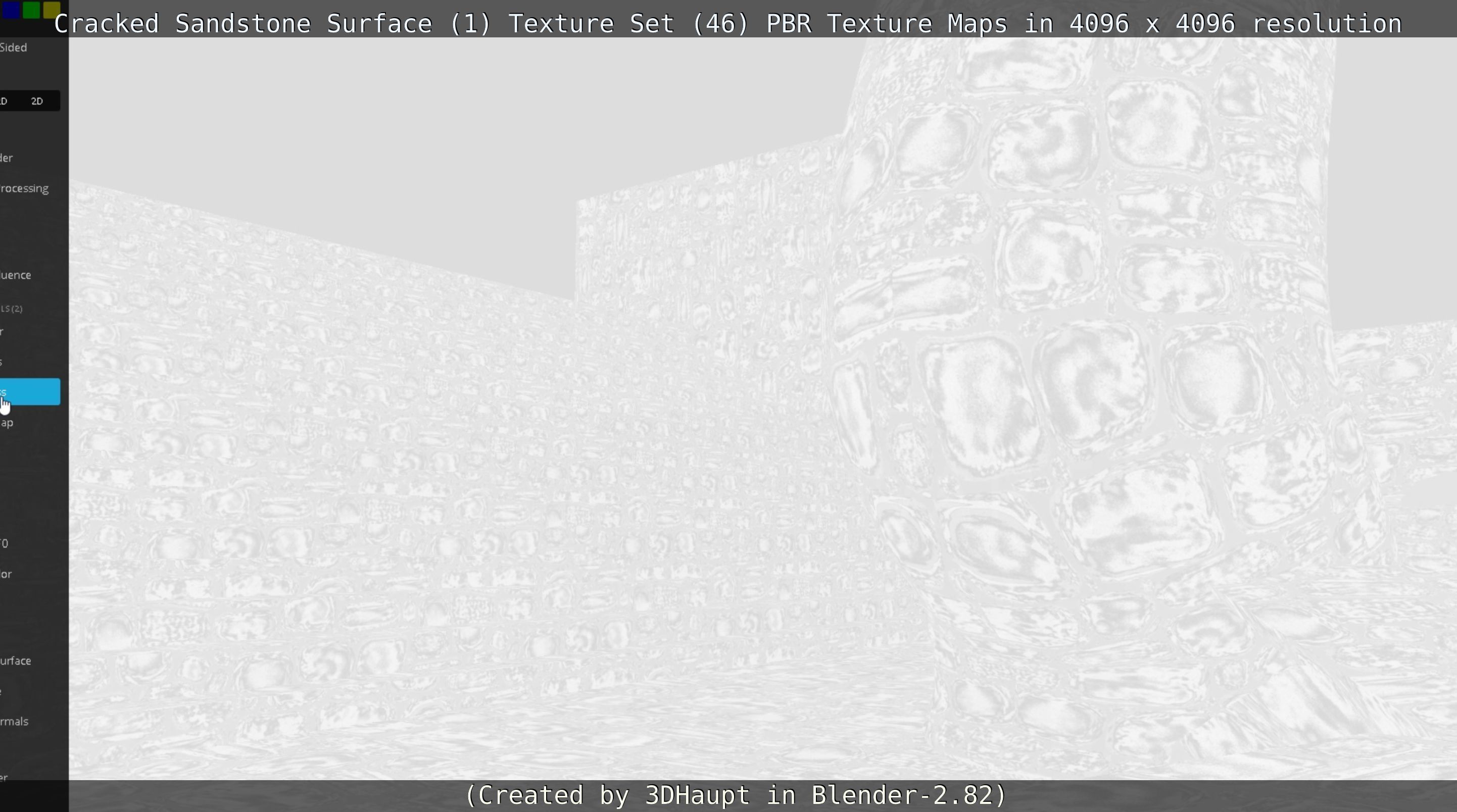 Cracked Sandstone Surface -1- Texture Set -46- Texture_122