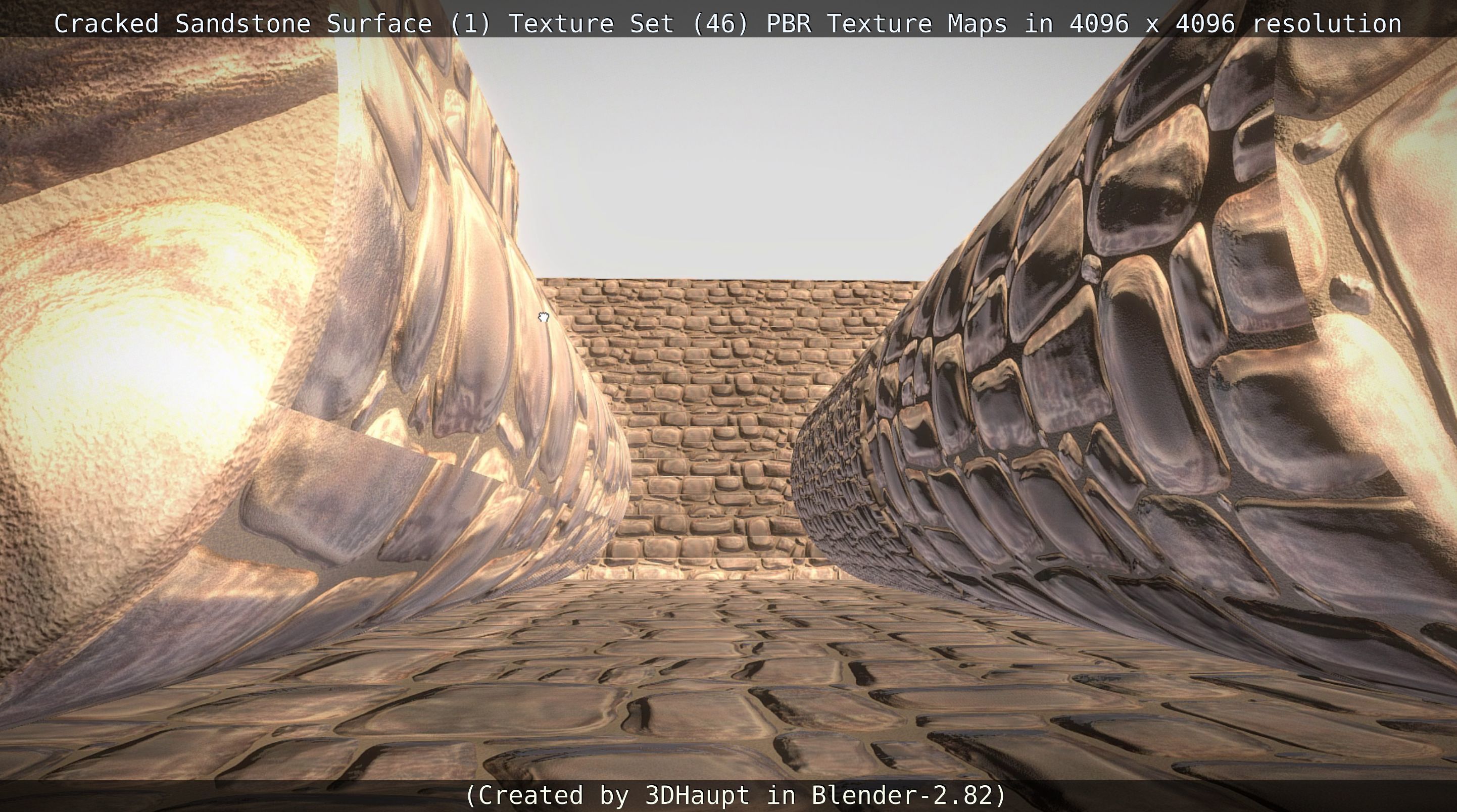 Cracked Sandstone Surface -1- Texture Set -46- Texture_65