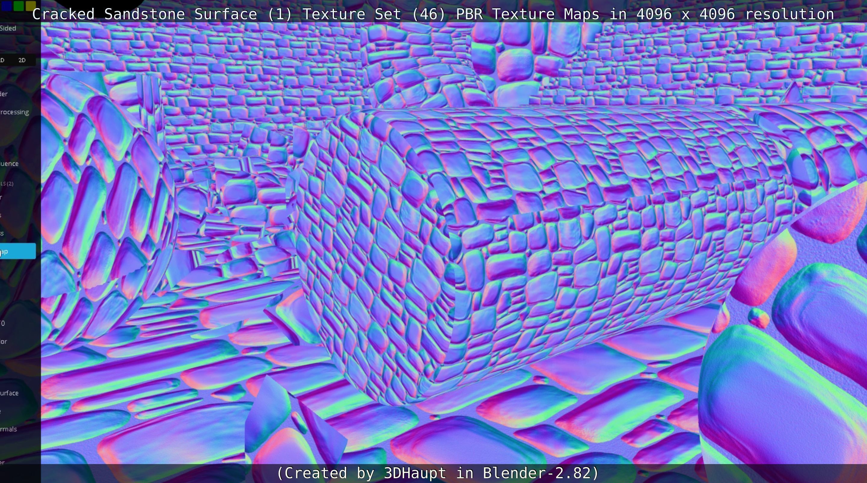 Cracked Sandstone Surface -1- Texture Set -46- Texture_5