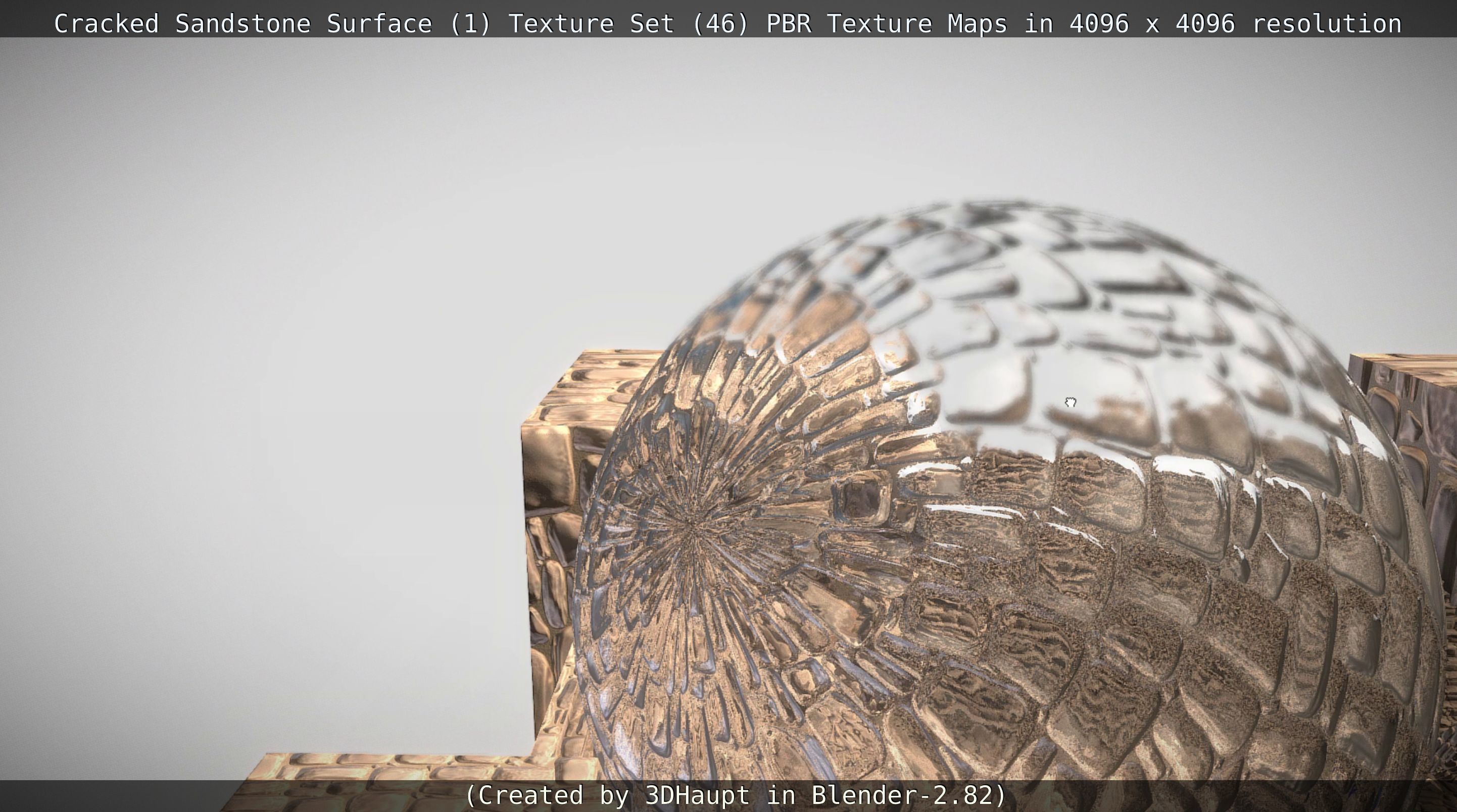 Cracked Sandstone Surface -1- Texture Set -46- Texture_8