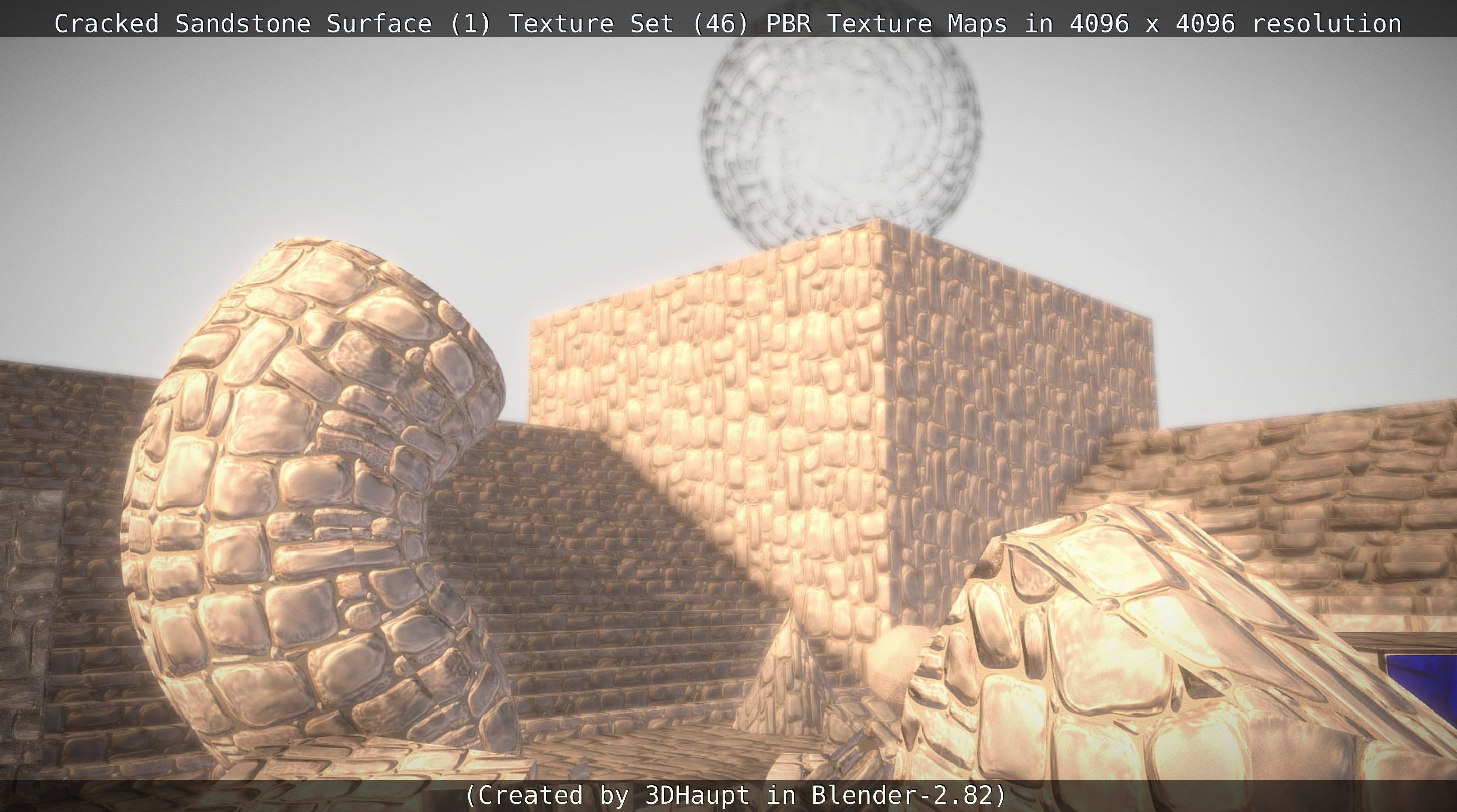 Cracked Sandstone Surface -1- Texture Set -46- Texture_4