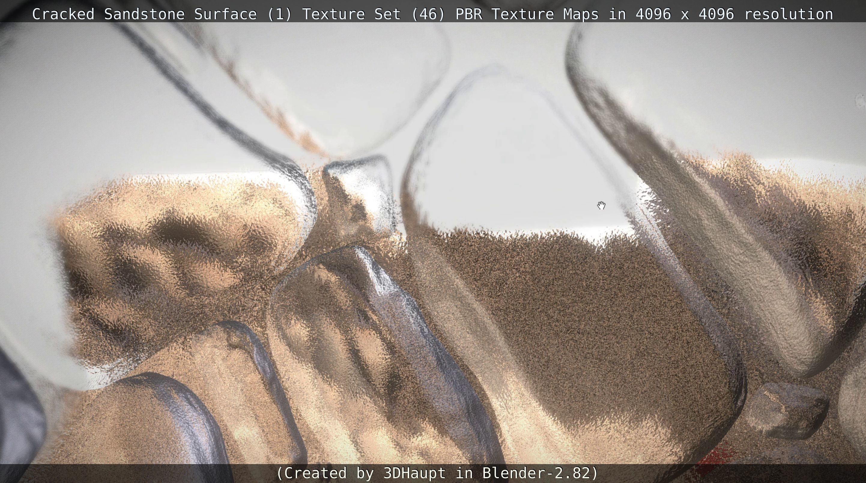 Cracked Sandstone Surface -1- Texture Set -46- Texture_85