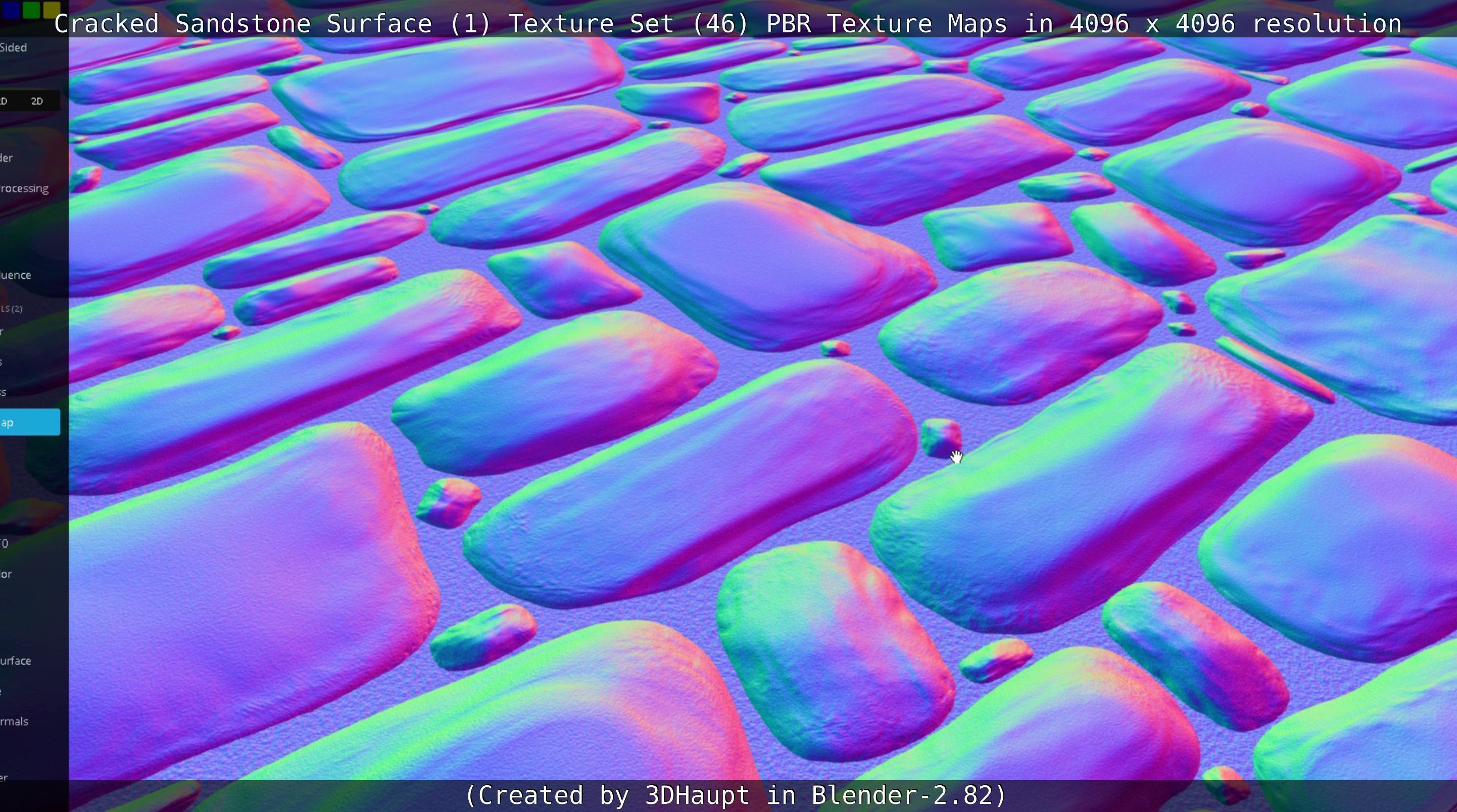 Cracked Sandstone Surface -1- Texture Set -46- Texture_131