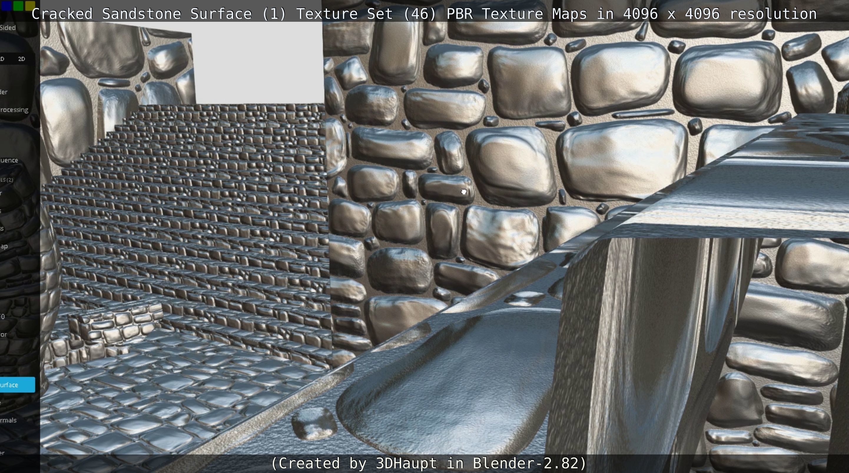 Cracked Sandstone Surface -1- Texture Set -46- Texture_144