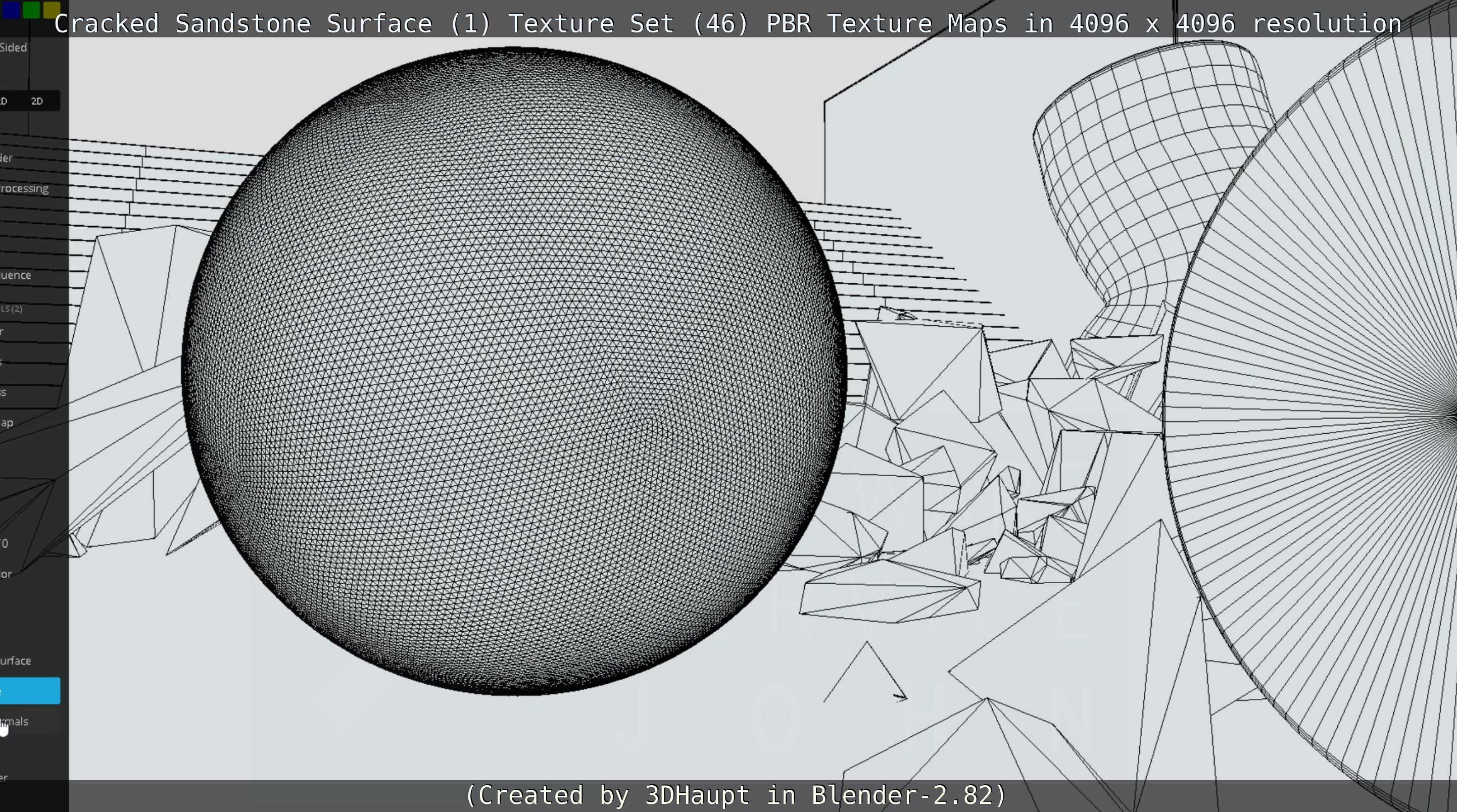 Cracked Sandstone Surface -1- Texture Set -46- Texture_53