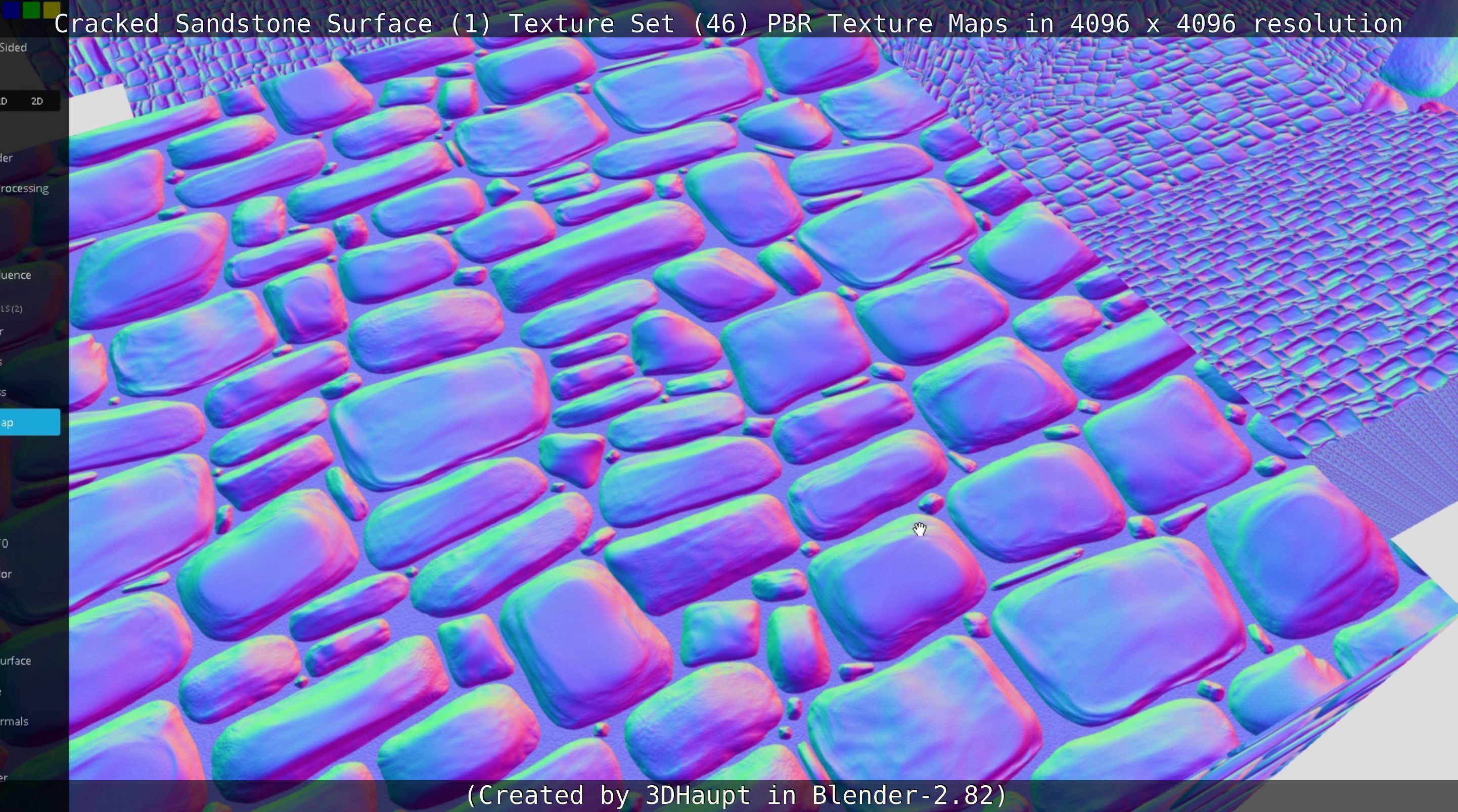 Cracked Sandstone Surface -1- Texture Set -46- Texture_127