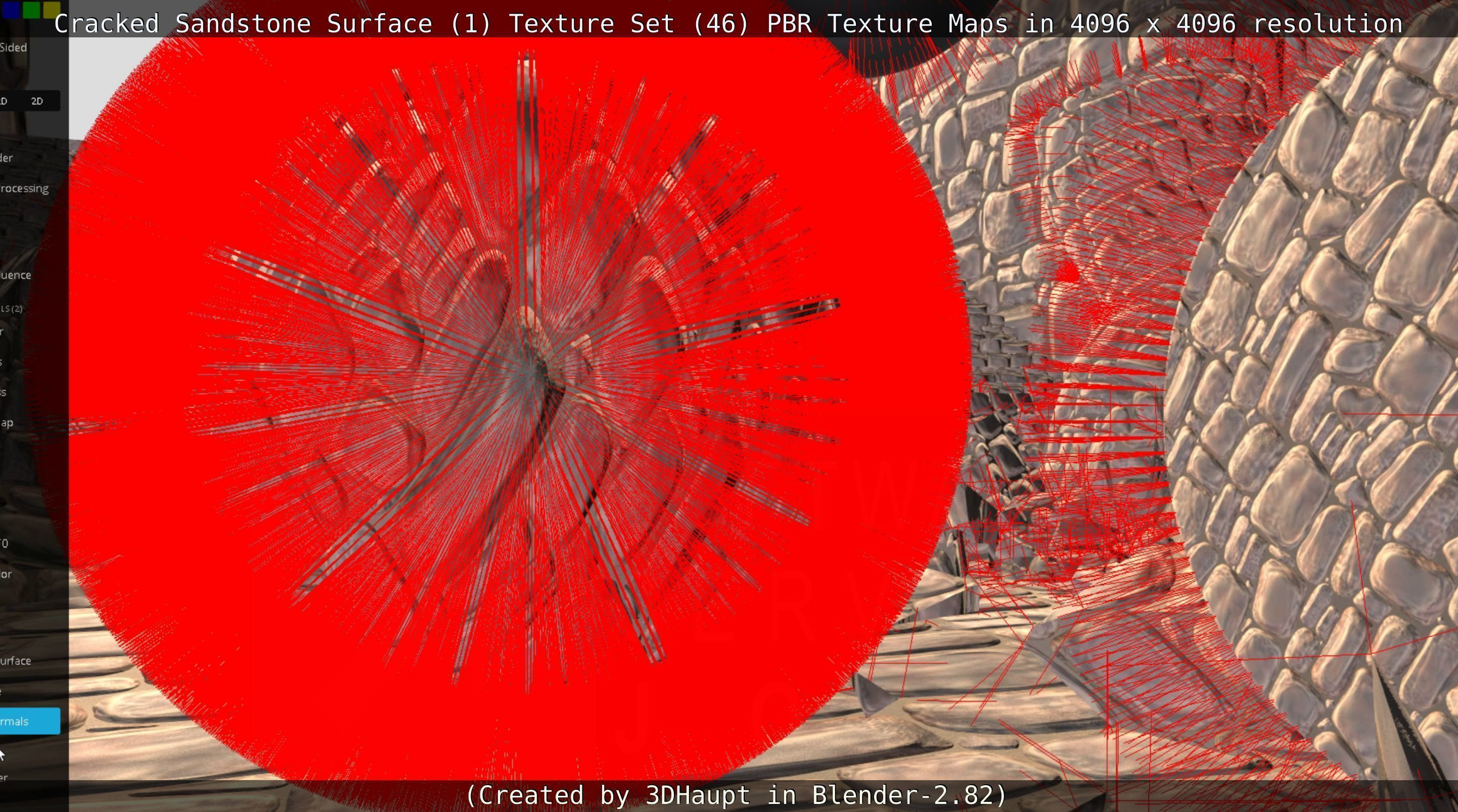 Cracked Sandstone Surface -1- Texture Set -46- Texture_41