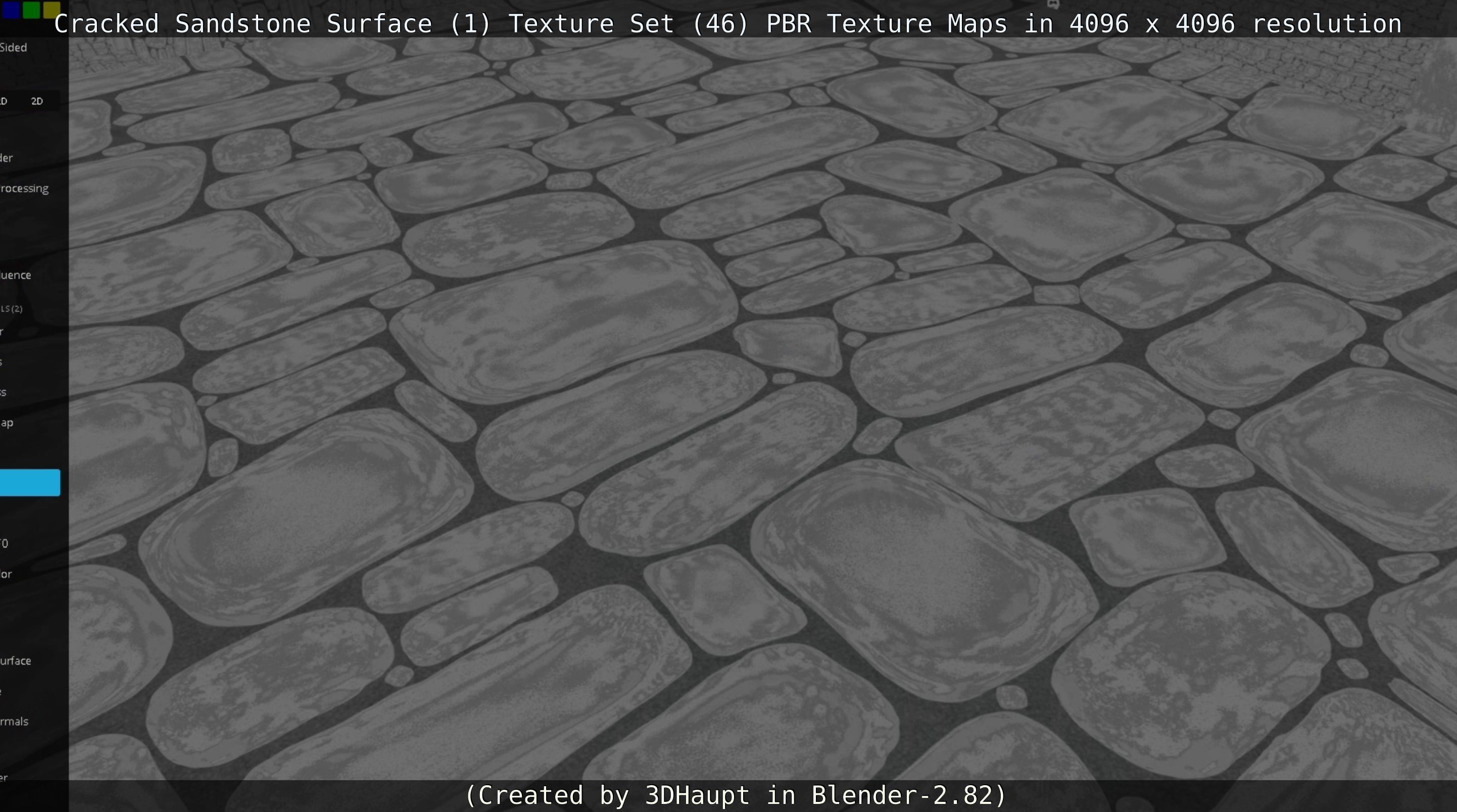 Cracked Sandstone Surface -1- Texture Set -46- Texture_138