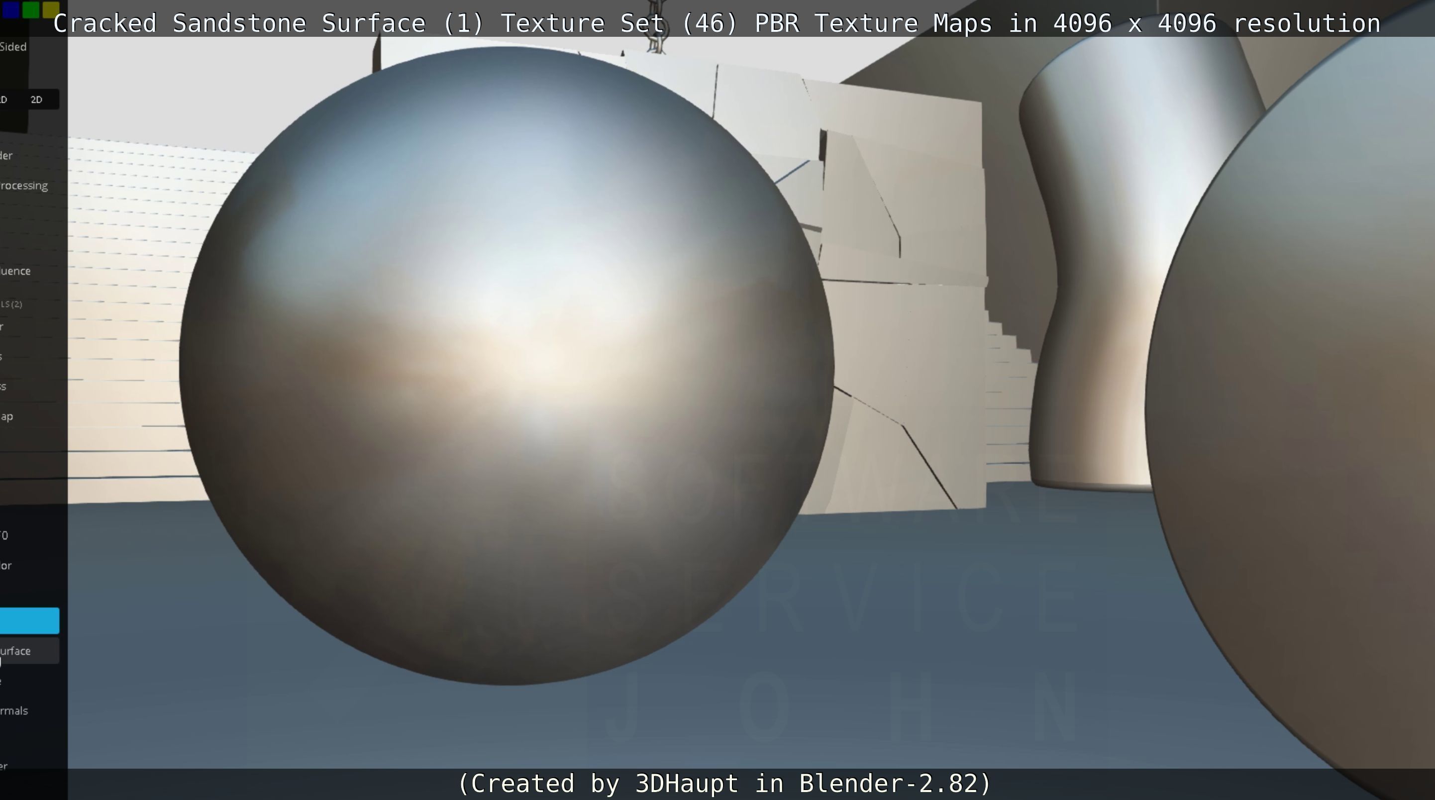 Cracked Sandstone Surface -1- Texture Set -46- Texture_38