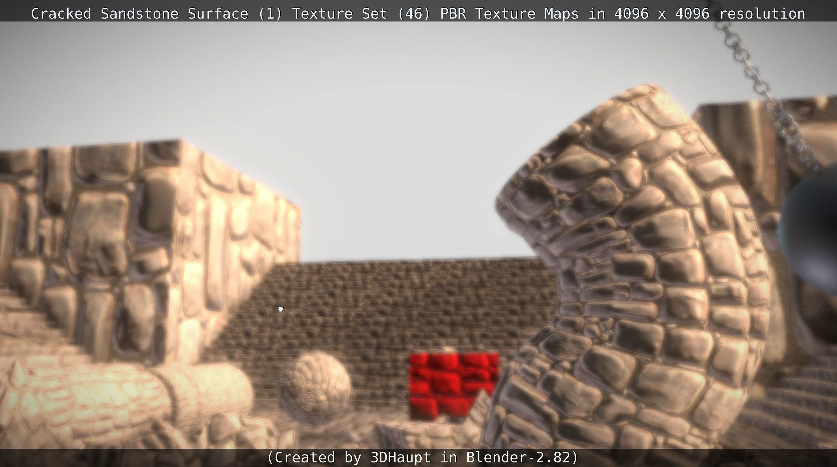 Cracked Sandstone Surface -1- Texture Set -46- Texture_89