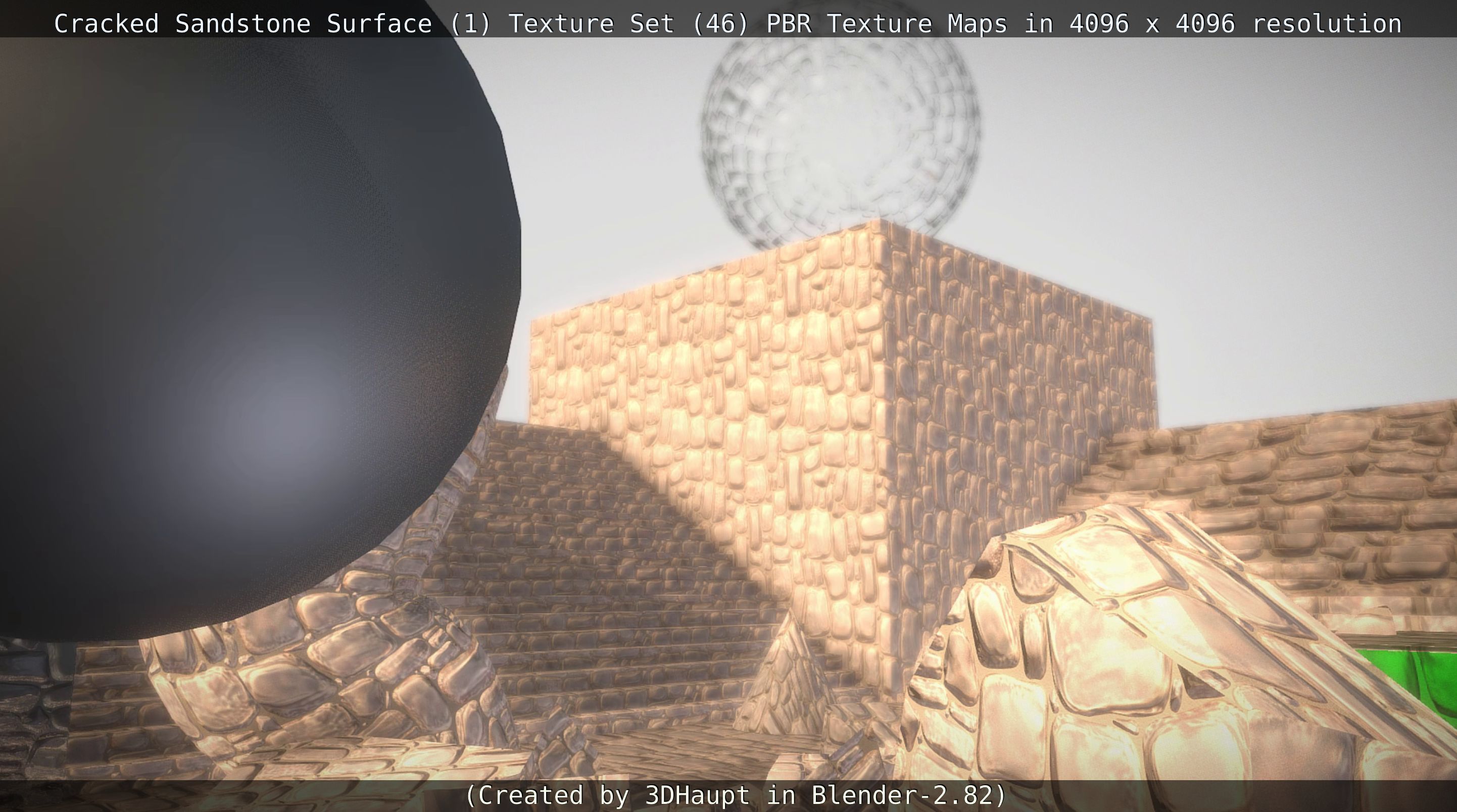 Cracked Sandstone Surface -1- Texture Set -46- Texture_101