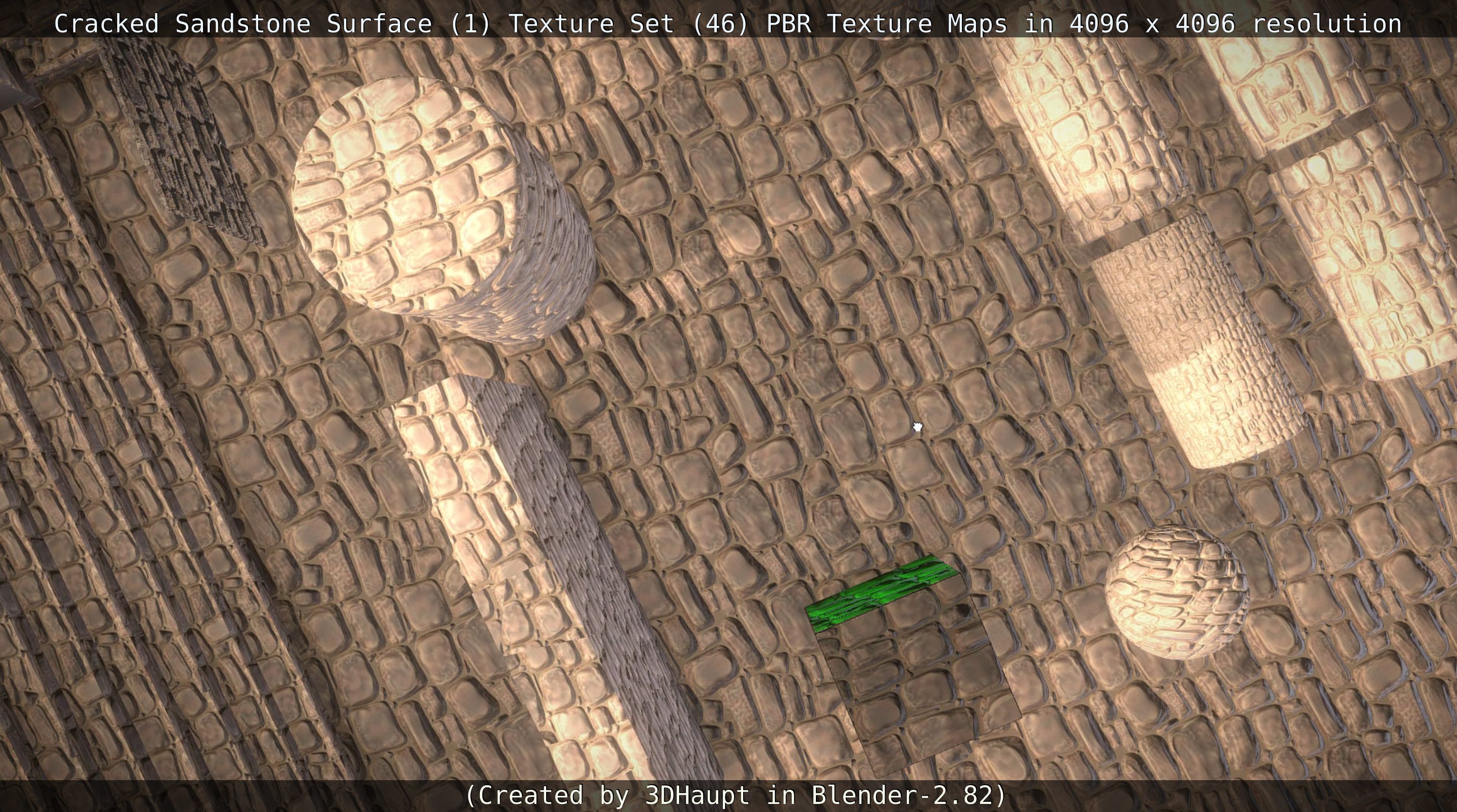 Cracked Sandstone Surface -1- Texture Set -46- Texture_106