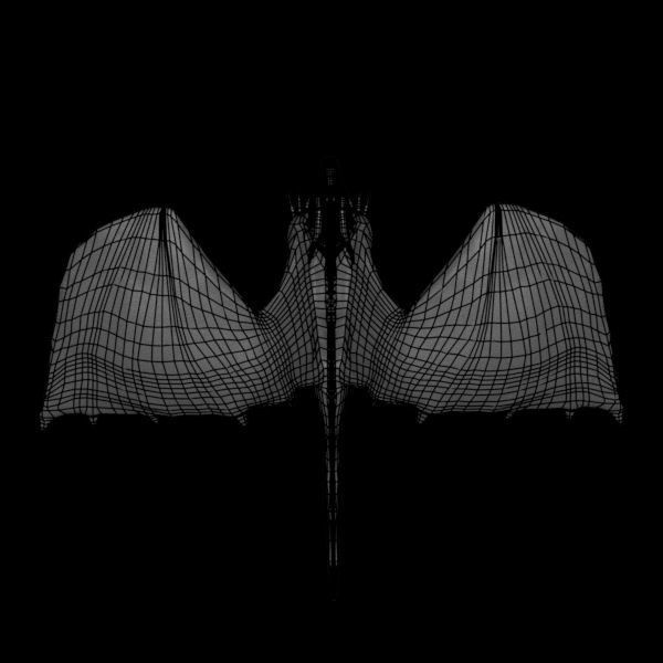 Cartoony red dragon 3D model_12