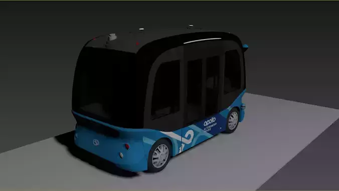 Driverless vehicle 3D model
