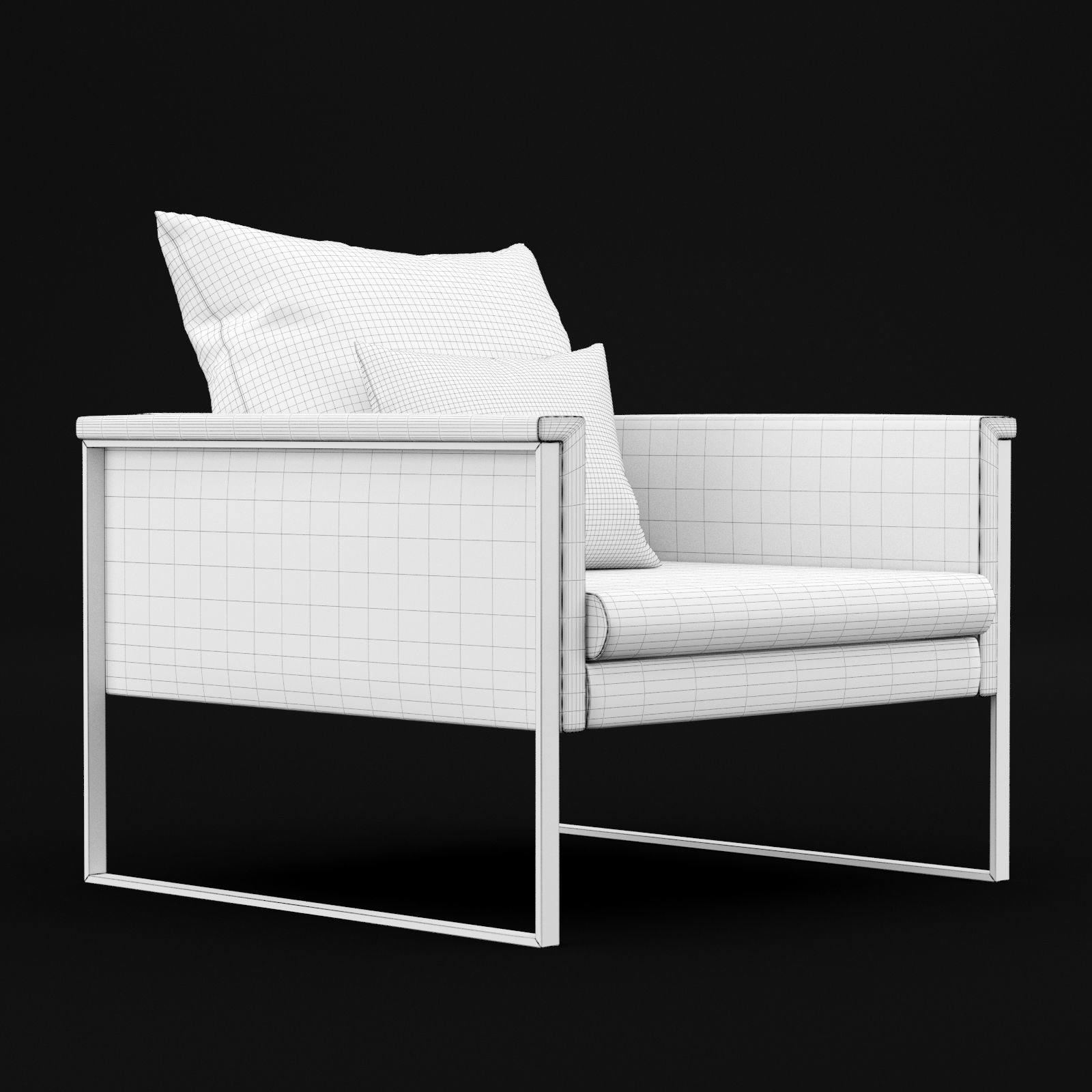 Chair go large single BT design 3D model_9