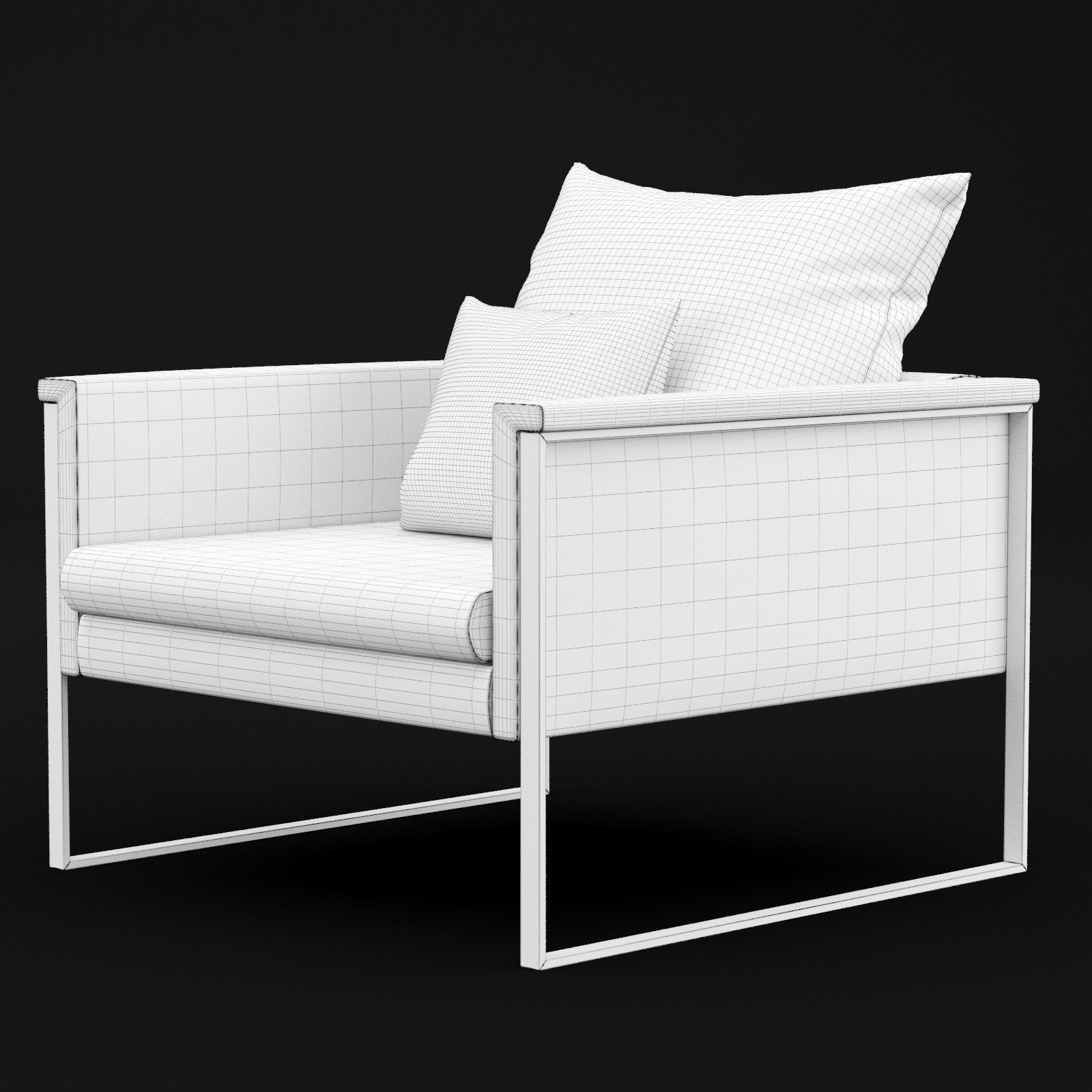 Chair go large single BT design 3D model_11