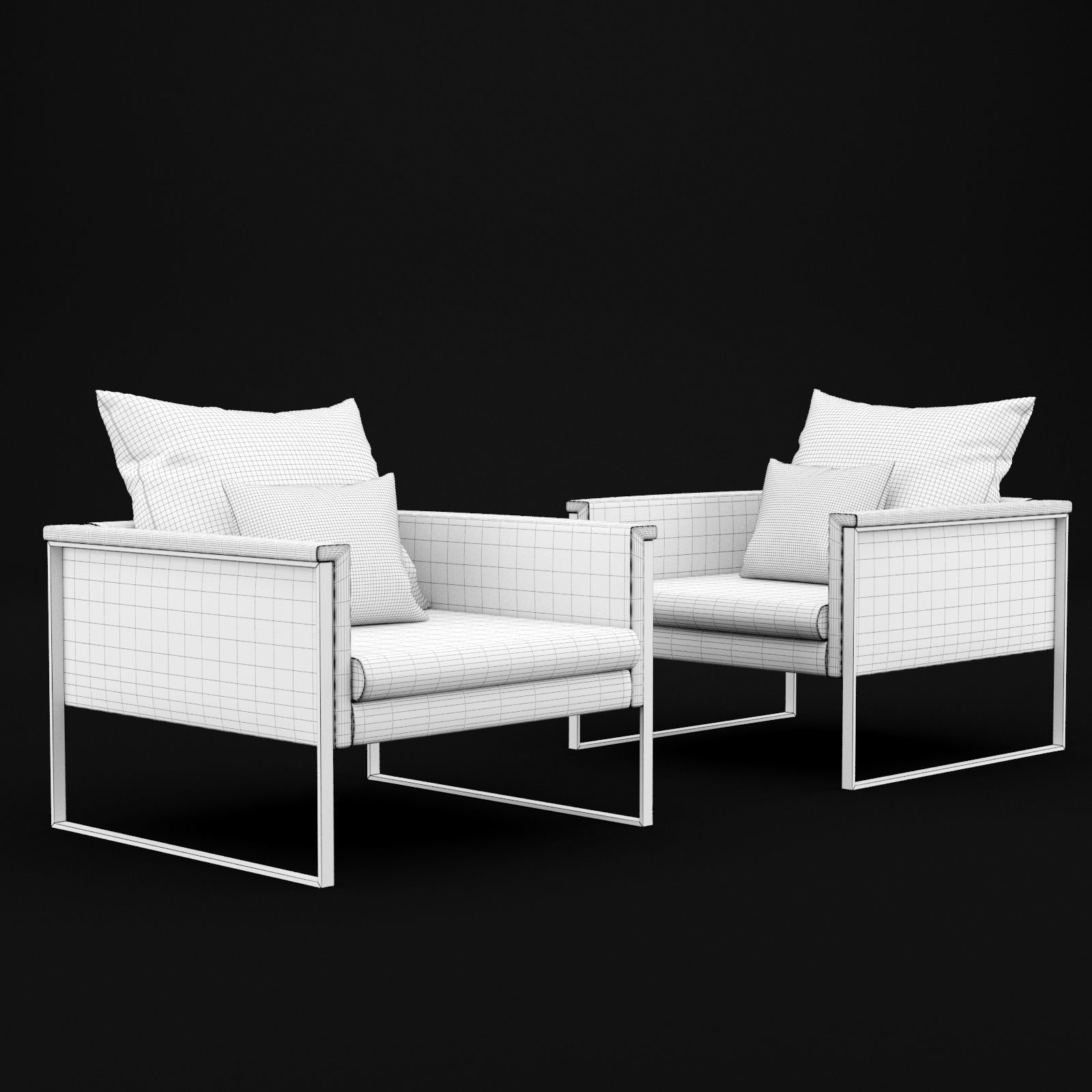 Chair go large single BT design 3D model_3