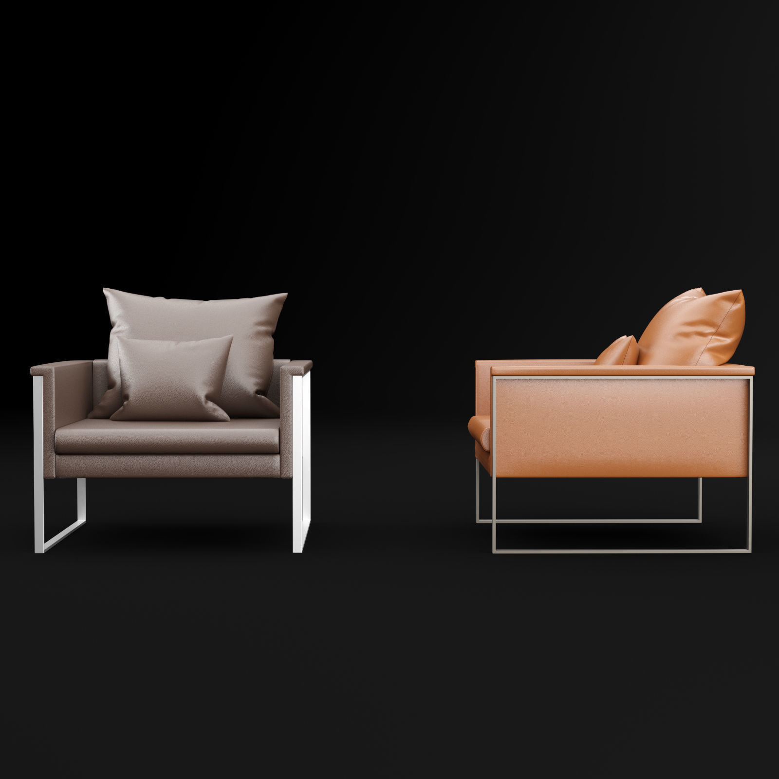 Chair go large single BT design 3D model_6