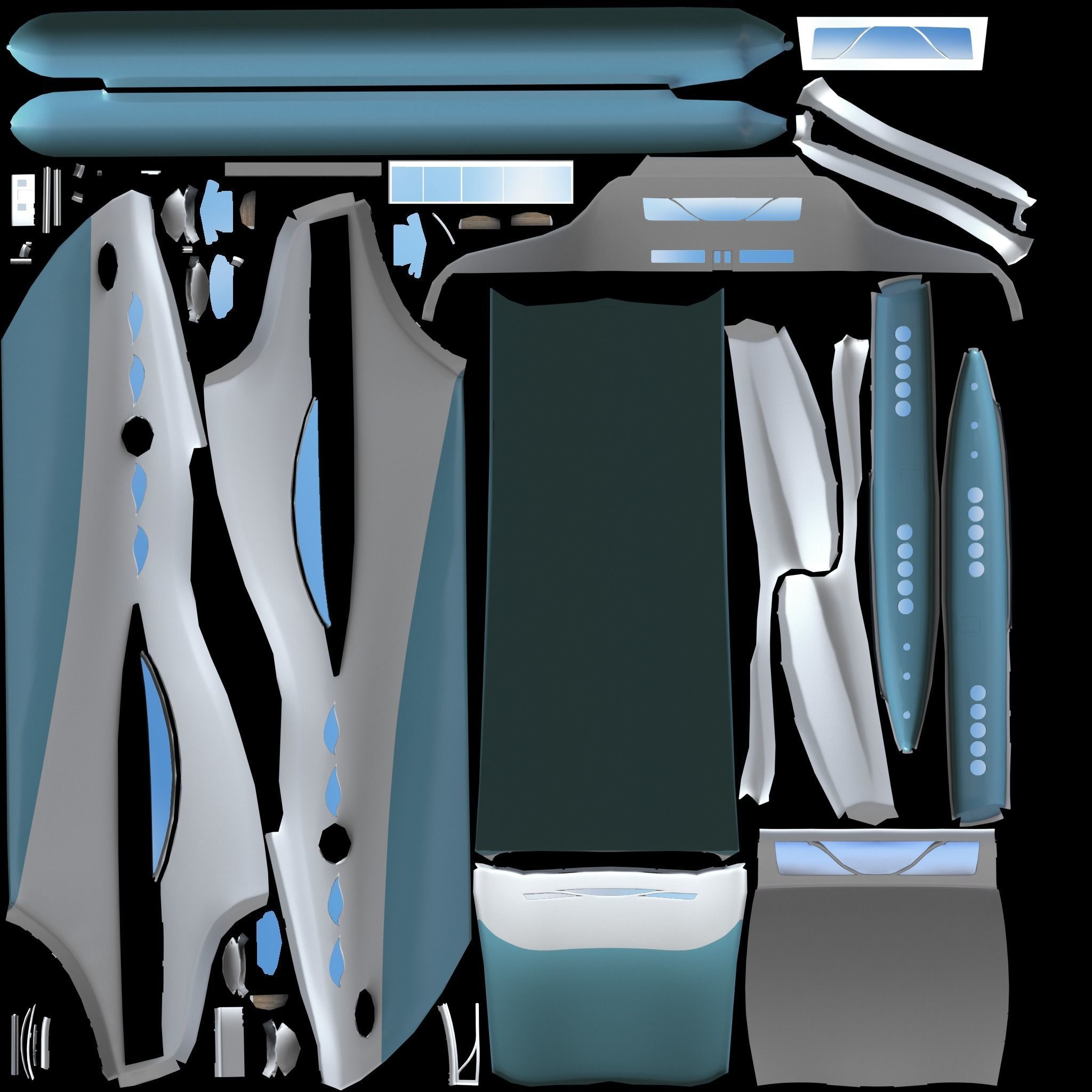 Tikka Yatch Low-poly 3D model_6