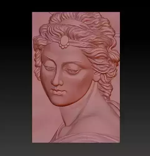 Portrait of a girl necklaces