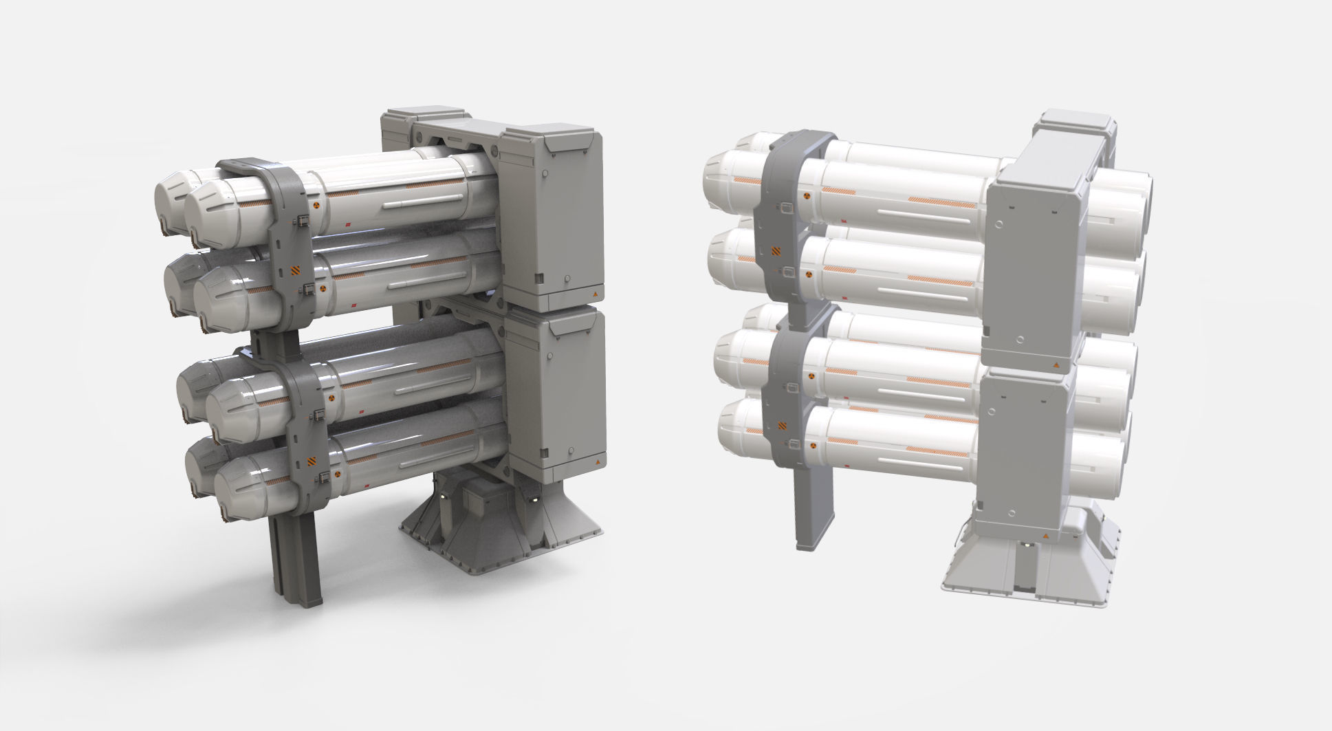 sci-fi Architecture kitbash 14 3D model_9