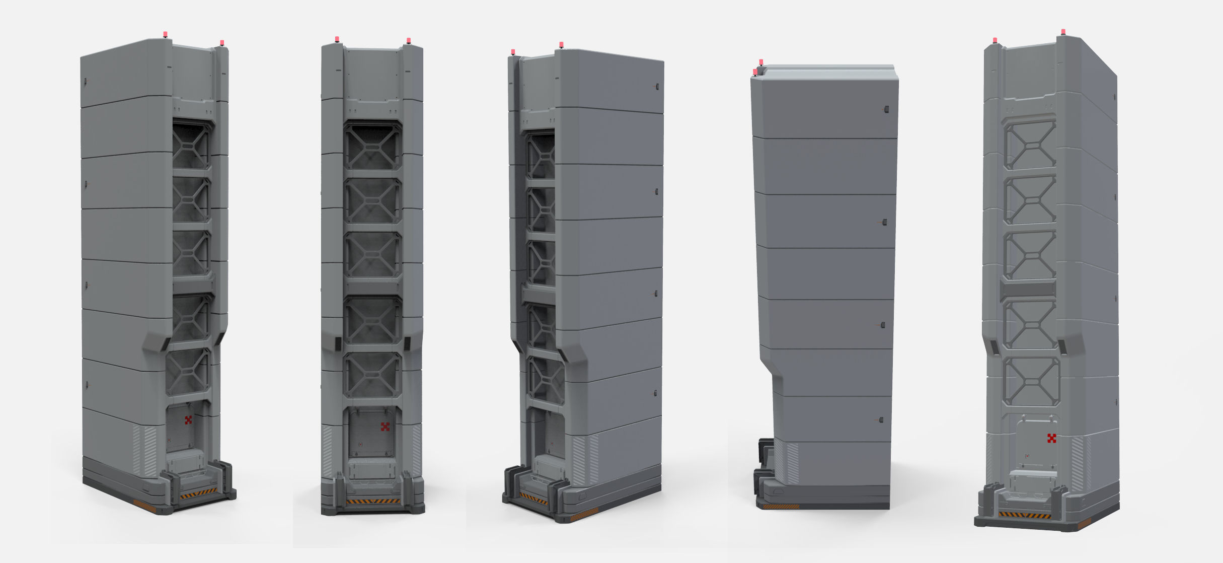 sci-fi Architecture kitbash 14 3D model_14