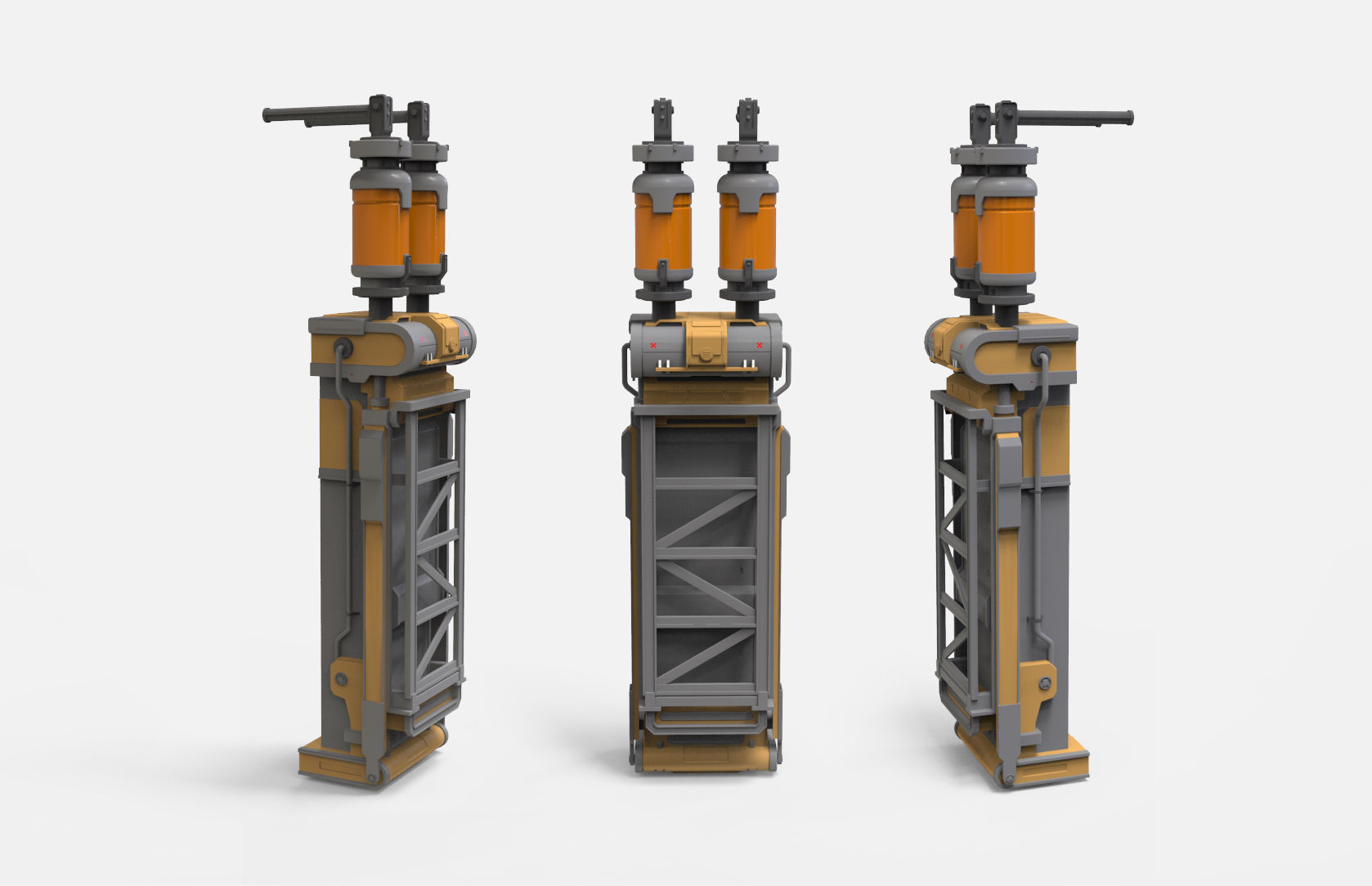 sci-fi Architecture kitbash 14 3D model_17