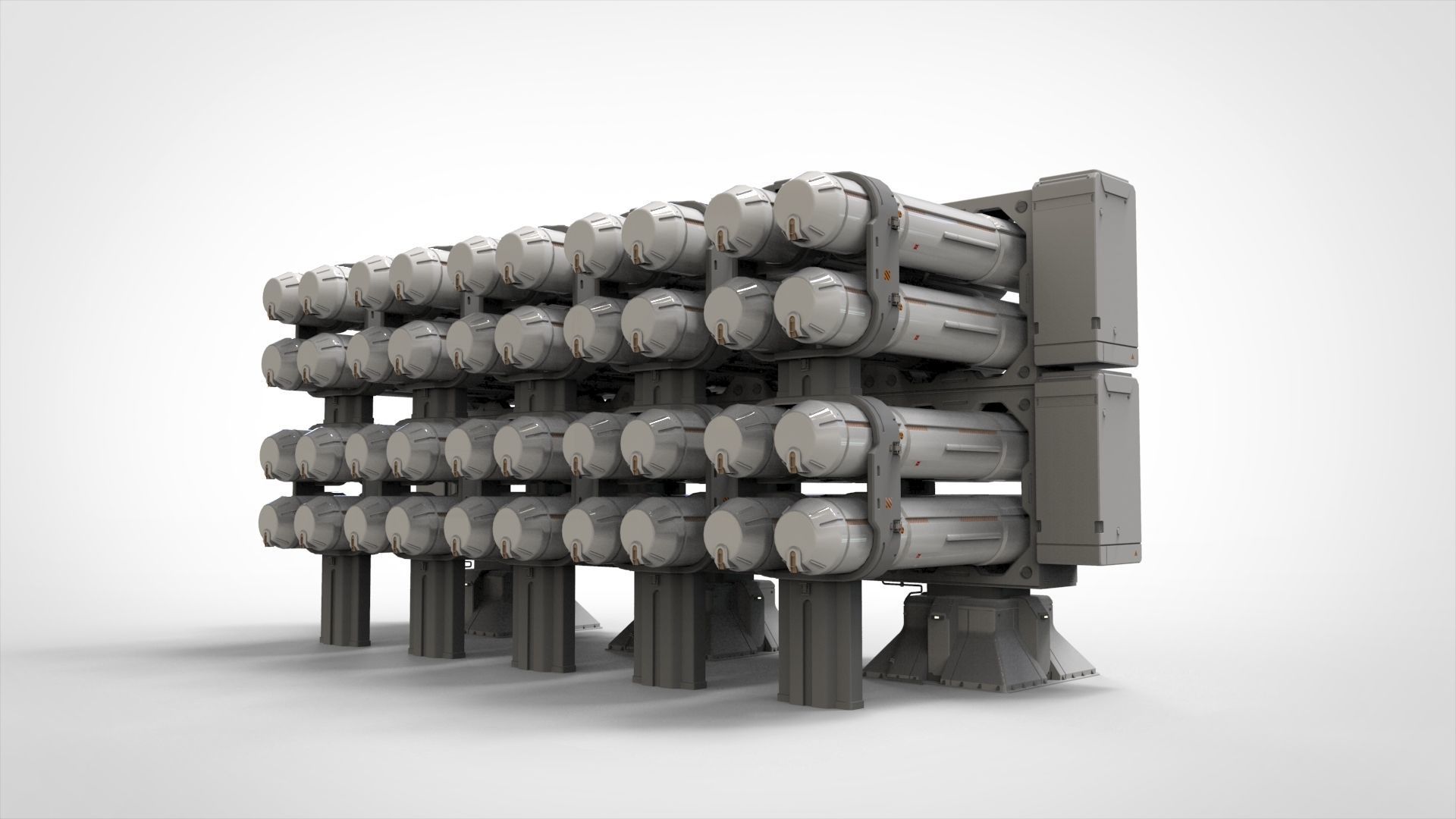 sci-fi Architecture kitbash 14 3D model_7