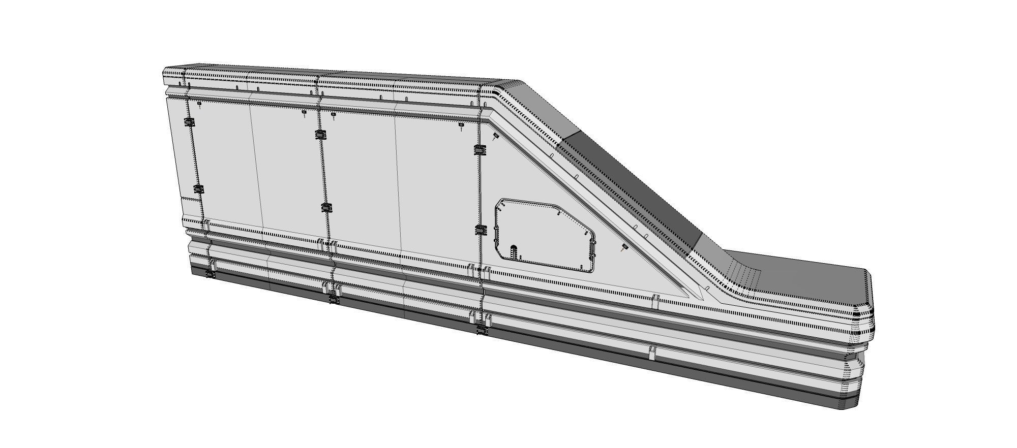 sci-fi Architecture kitbash 14 3D model_32