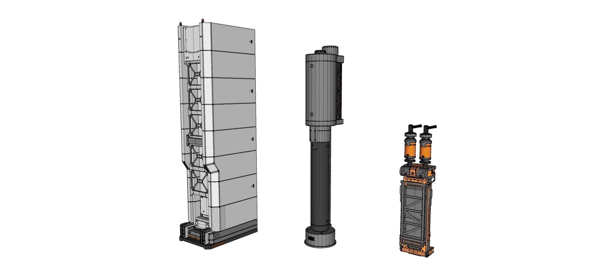 sci-fi Architecture kitbash 14 3D model_30