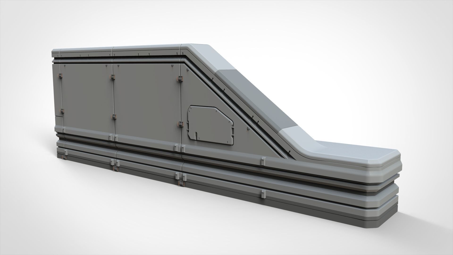 sci-fi Architecture kitbash 14 3D model_19