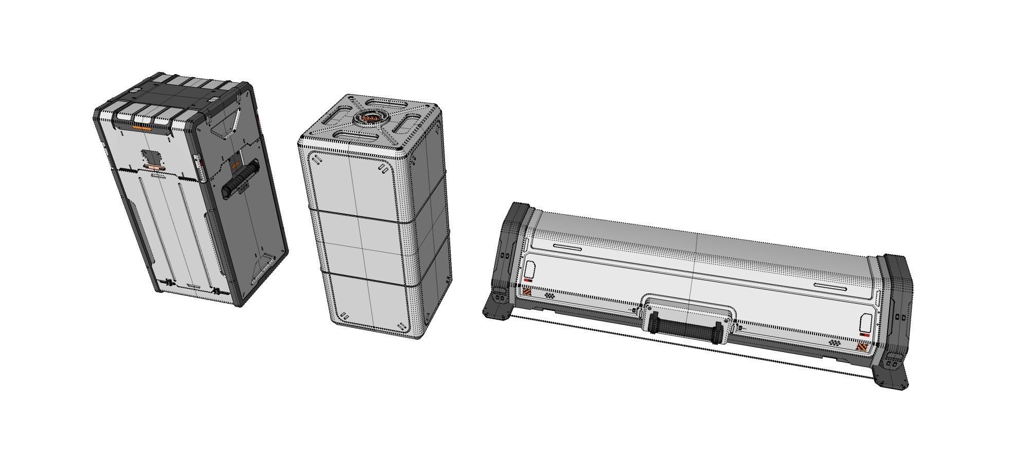 sci-fi Architecture kitbash 14 3D model_36