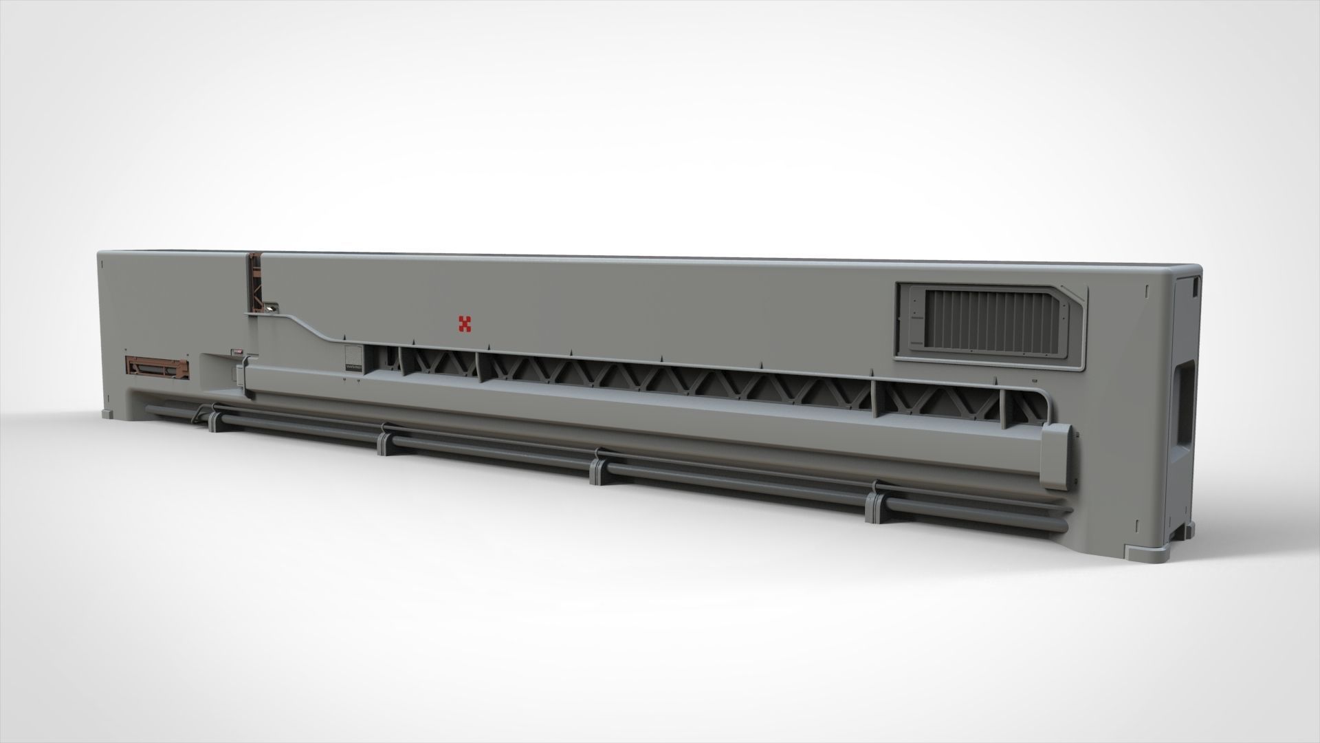 sci-fi Architecture kitbash 14 3D model_12