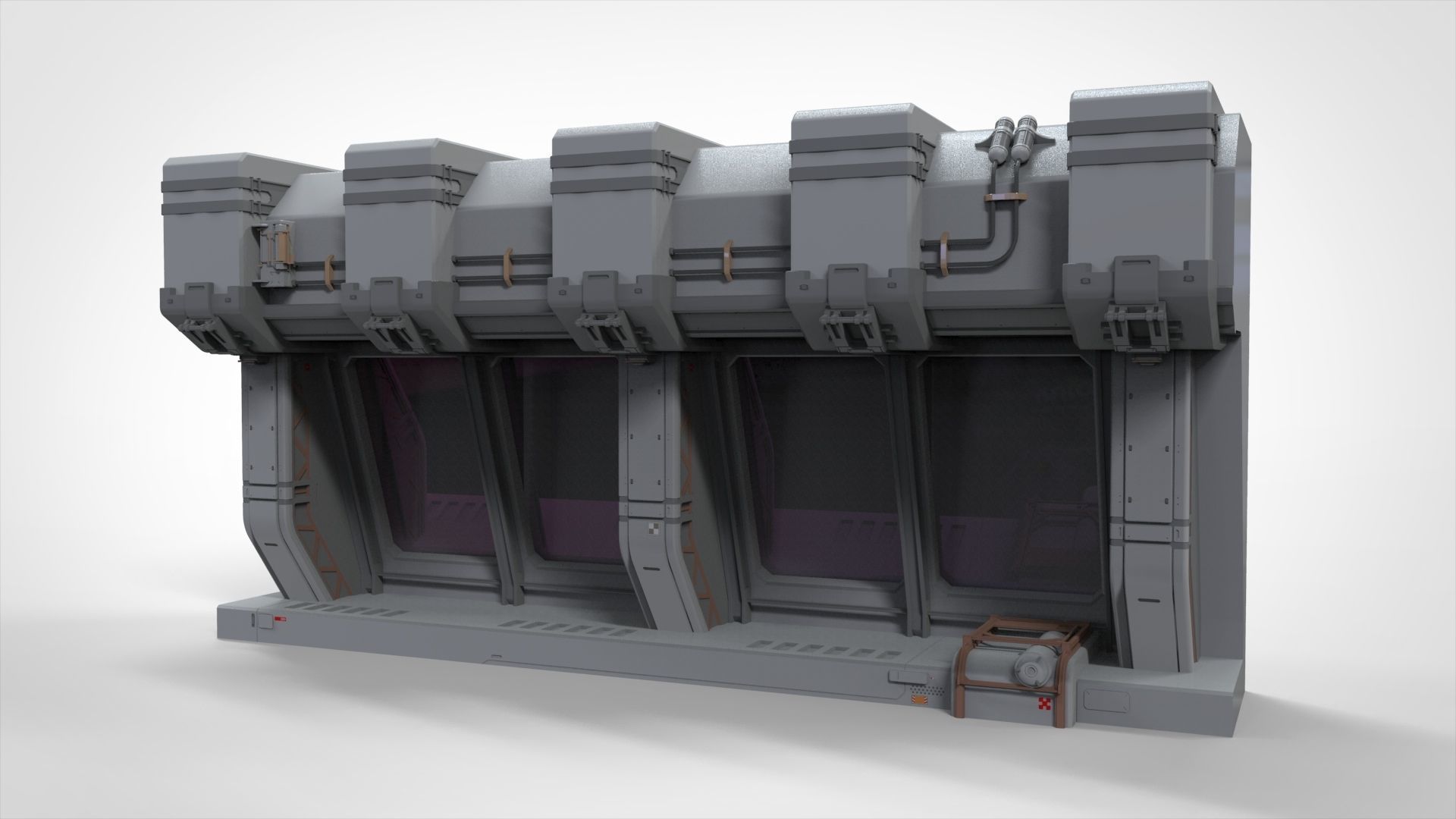 sci-fi Architecture kitbash 14 3D model_15