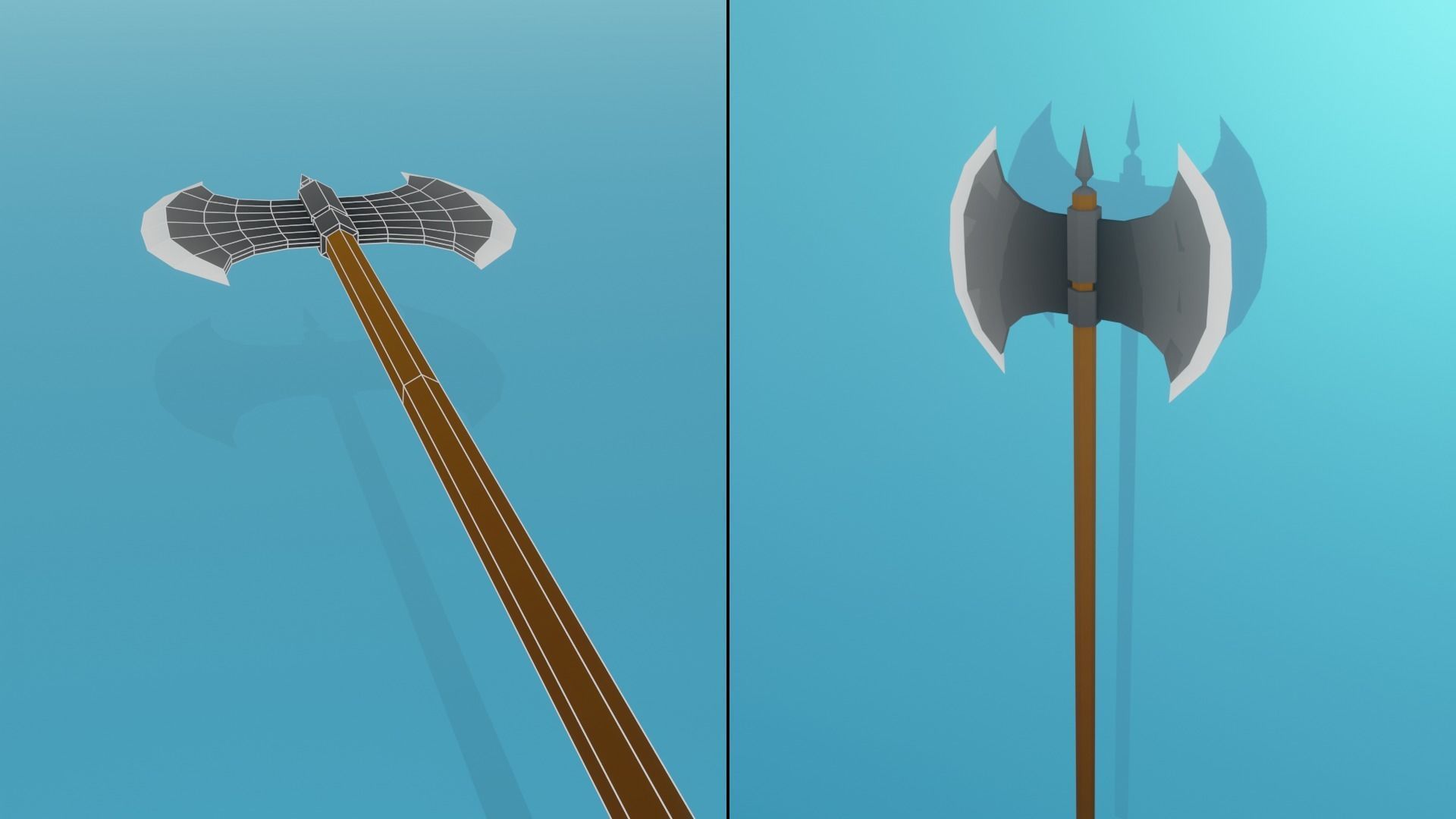 Low Poly Stylized Medieval Weapons Pack Low-poly 3D model_23