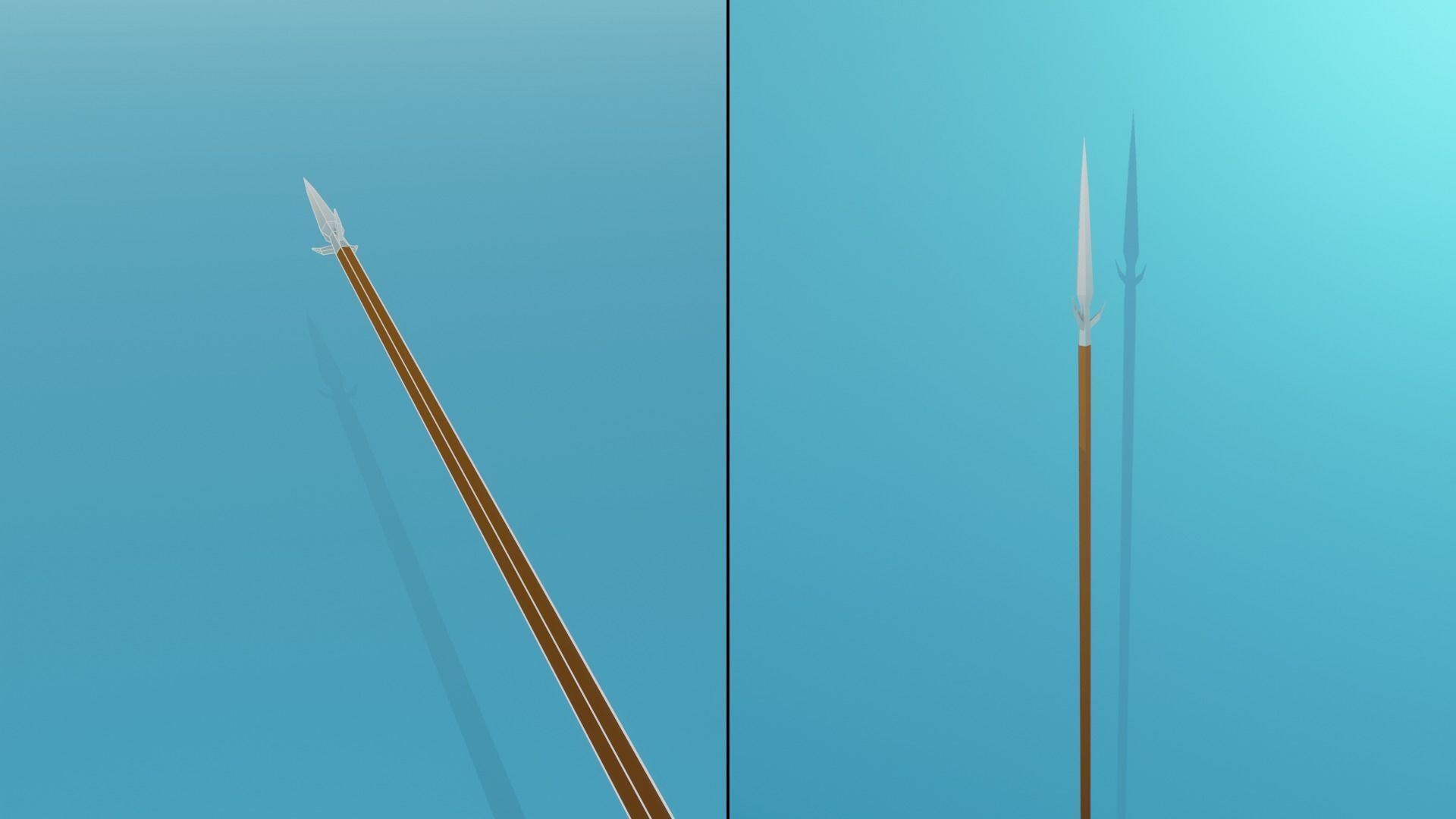 Low Poly Stylized Medieval Weapons Pack Low-poly 3D model_12