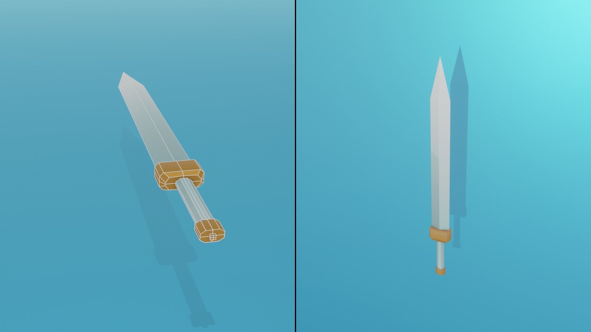 Low Poly Stylized Medieval Weapons Pack Low-poly 3D model_6