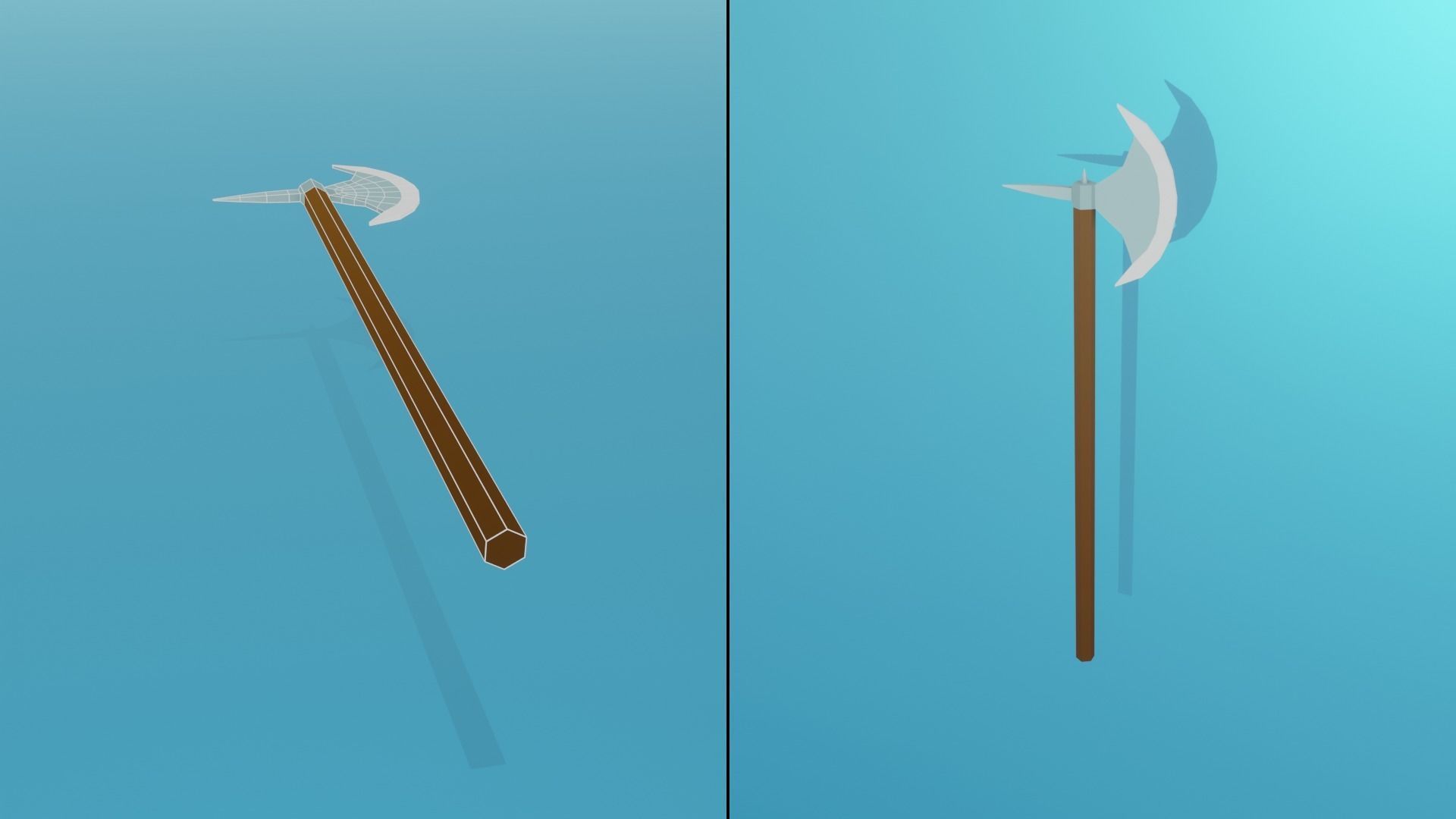 Low Poly Stylized Medieval Weapons Pack Low-poly 3D model_7