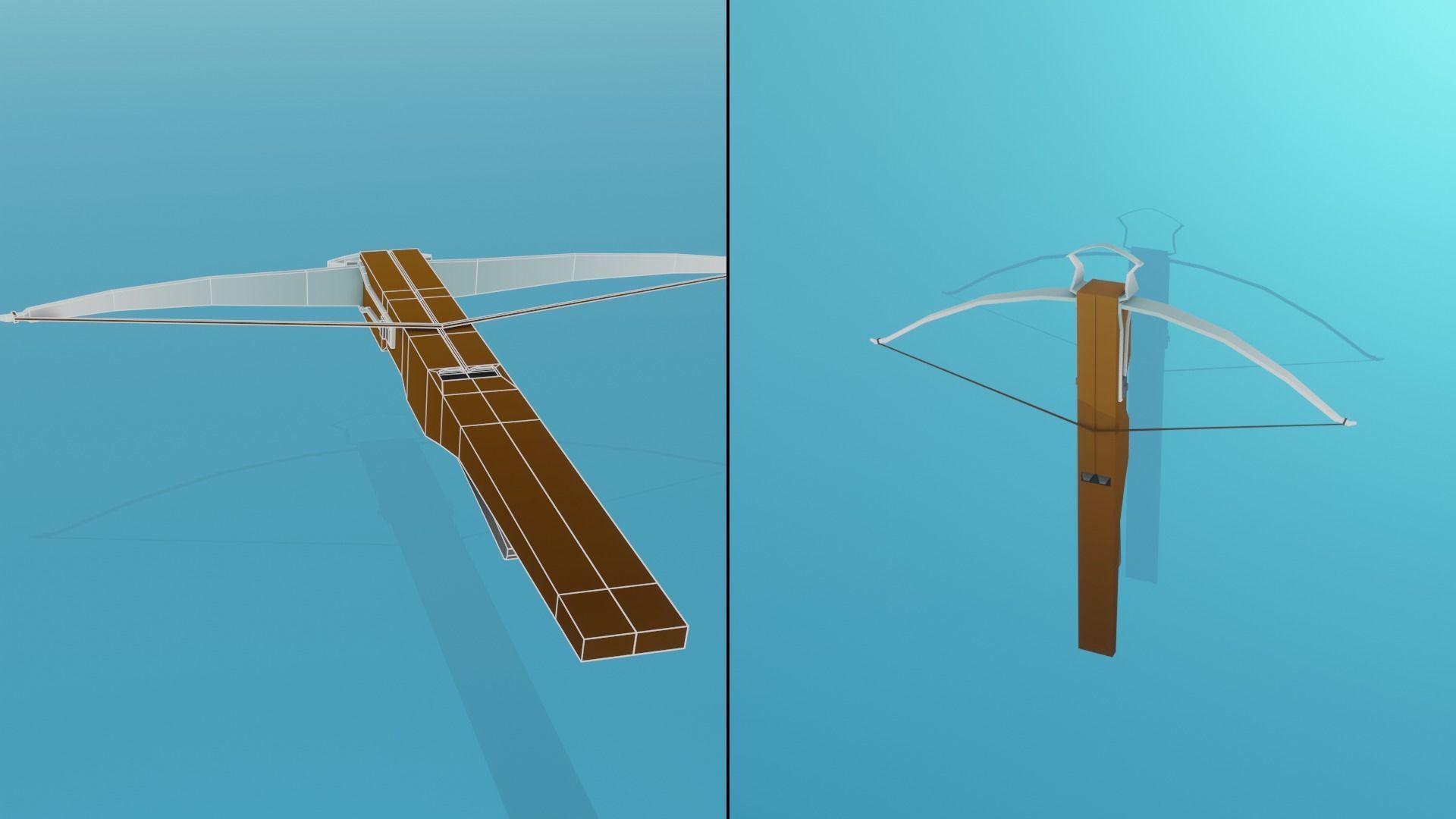 Low Poly Stylized Medieval Weapons Pack Low-poly 3D model_9