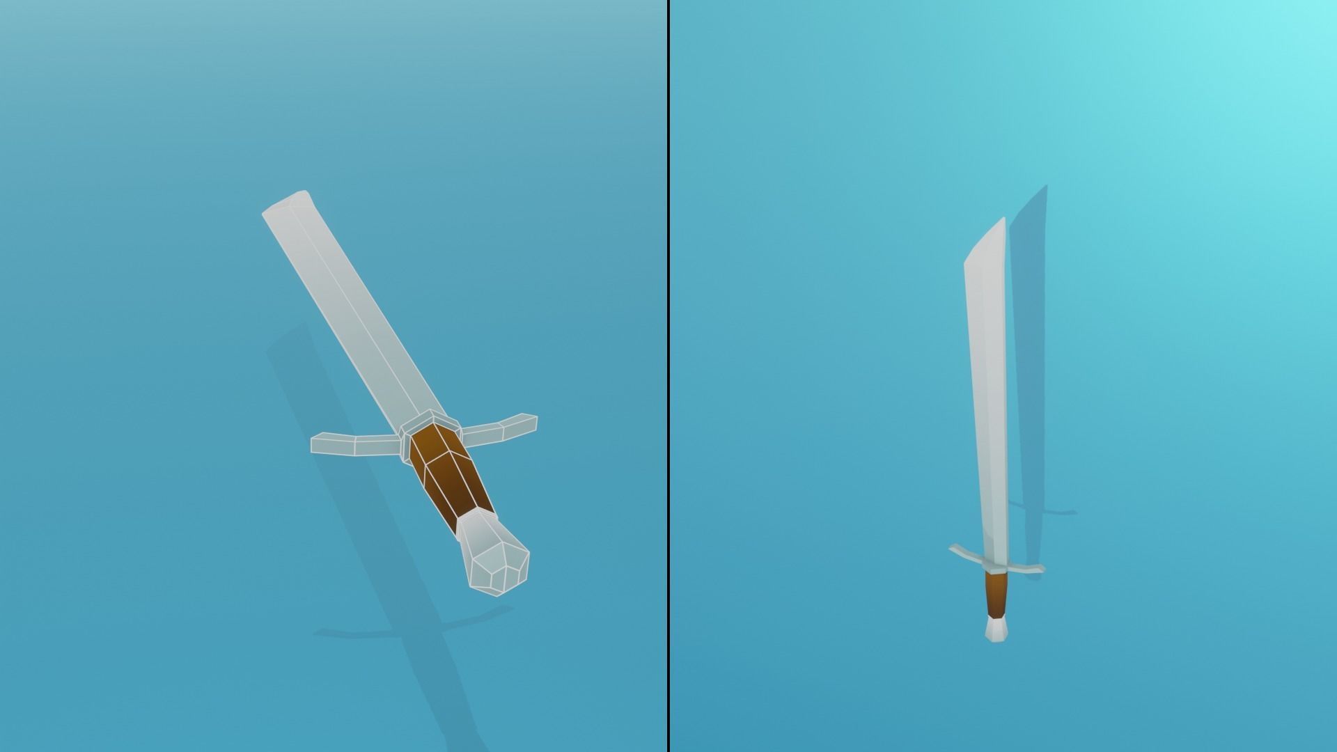 Low Poly Stylized Medieval Weapons Pack Low-poly 3D model_13